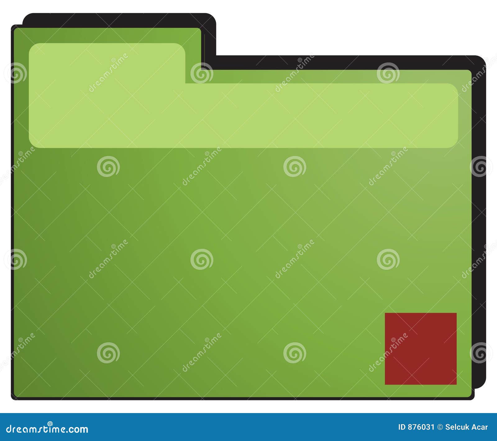 green folder clipart