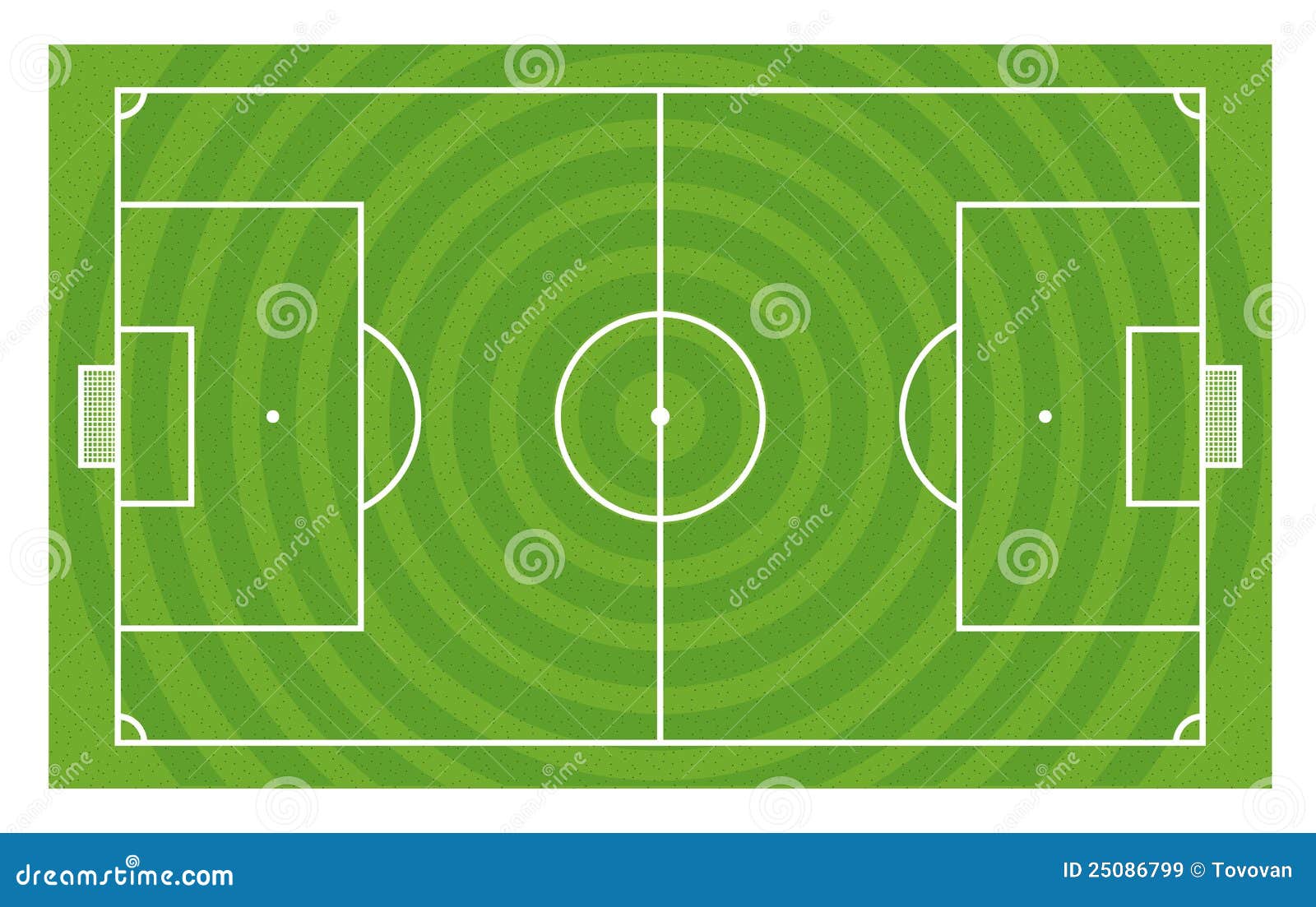 Green Football Field Template Stock Illustration - Illustration of With Blank Football Field Template