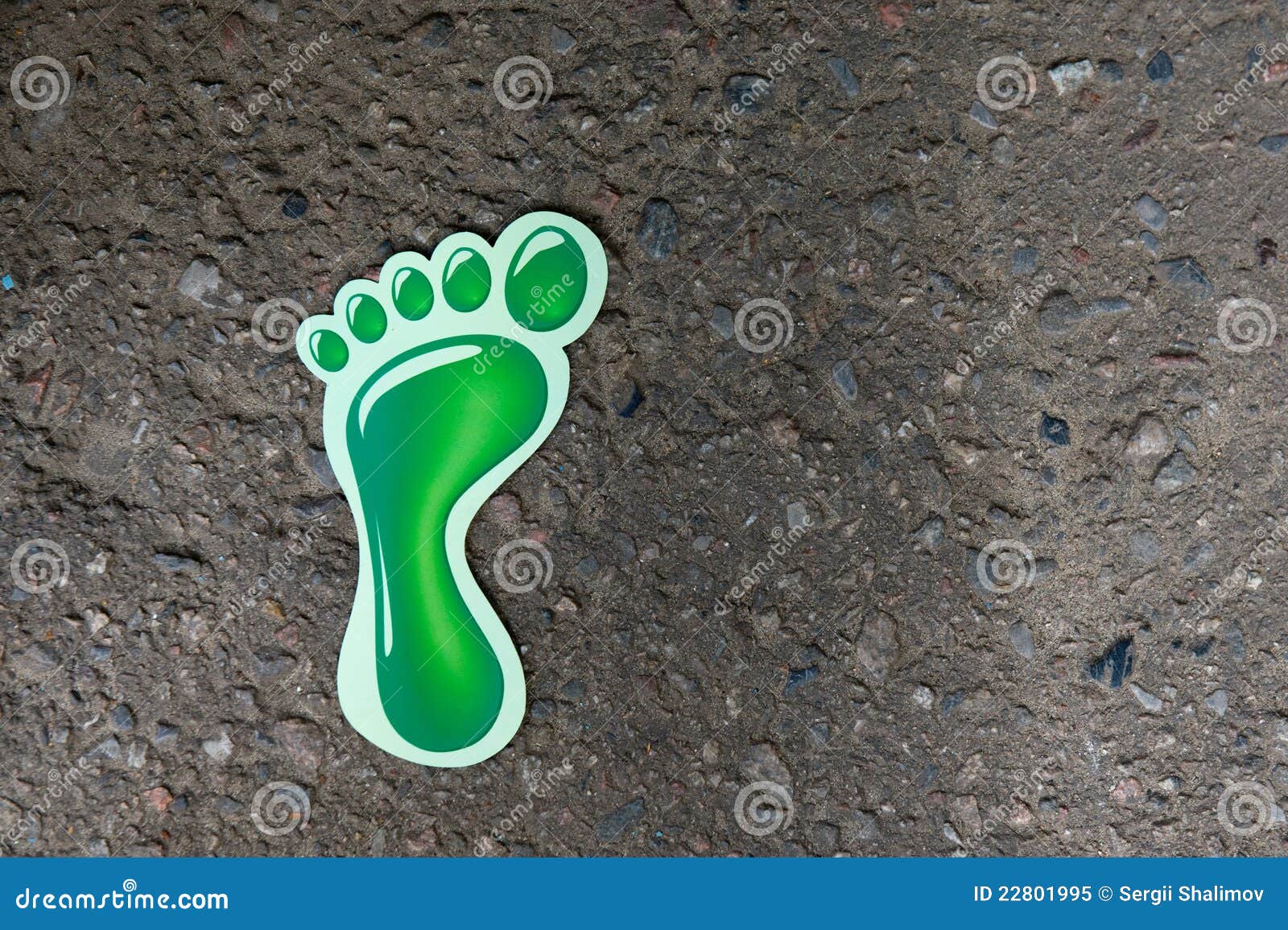 Green footprint stock image. Image of explore, mark, closeup 22801995
