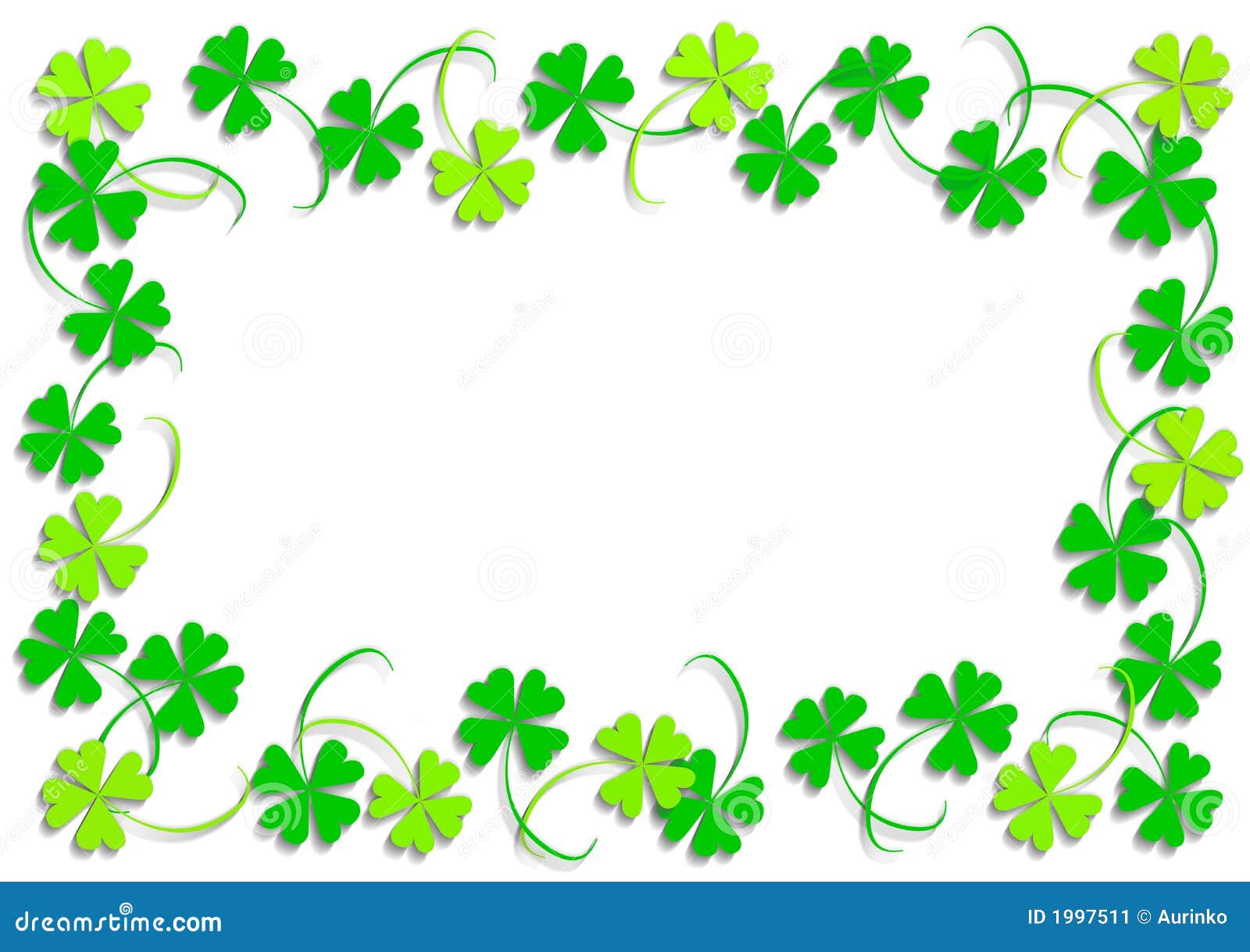 Green Four Leaf Clover Stock Image Image 1997511