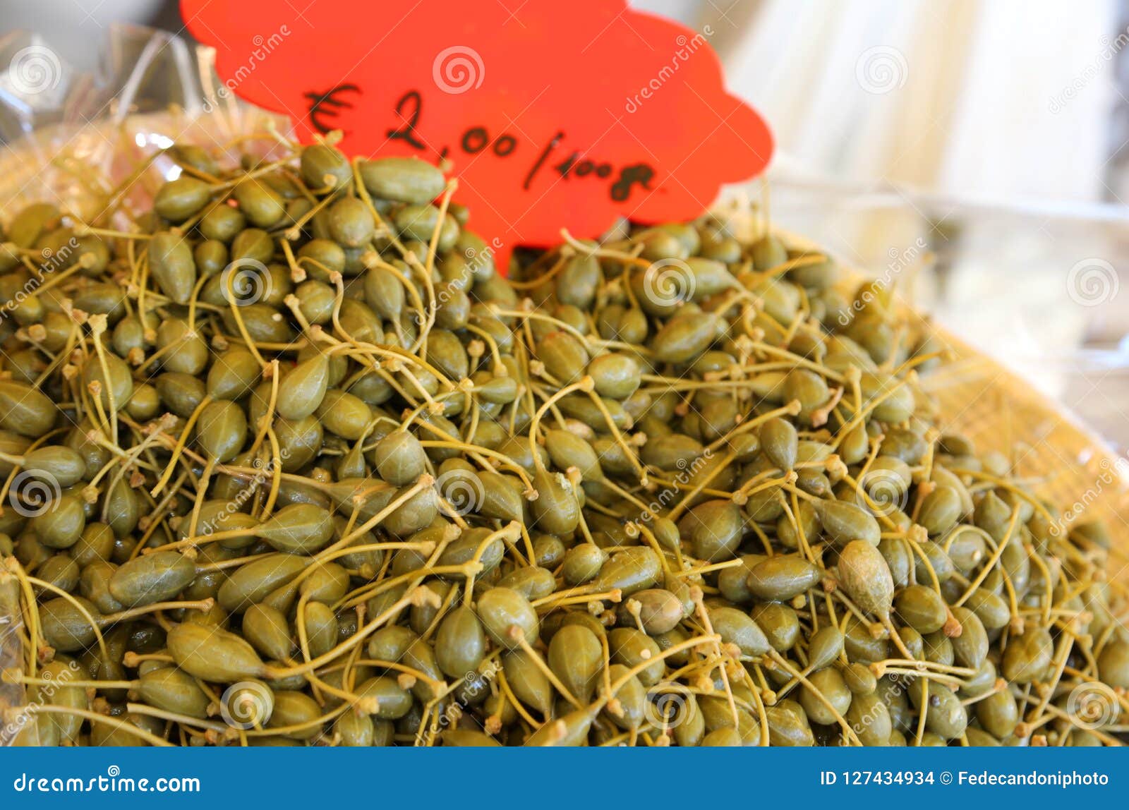 Green Fresh Capers for Sale Stock Photo Image of backdrop, catanzaro 127434934