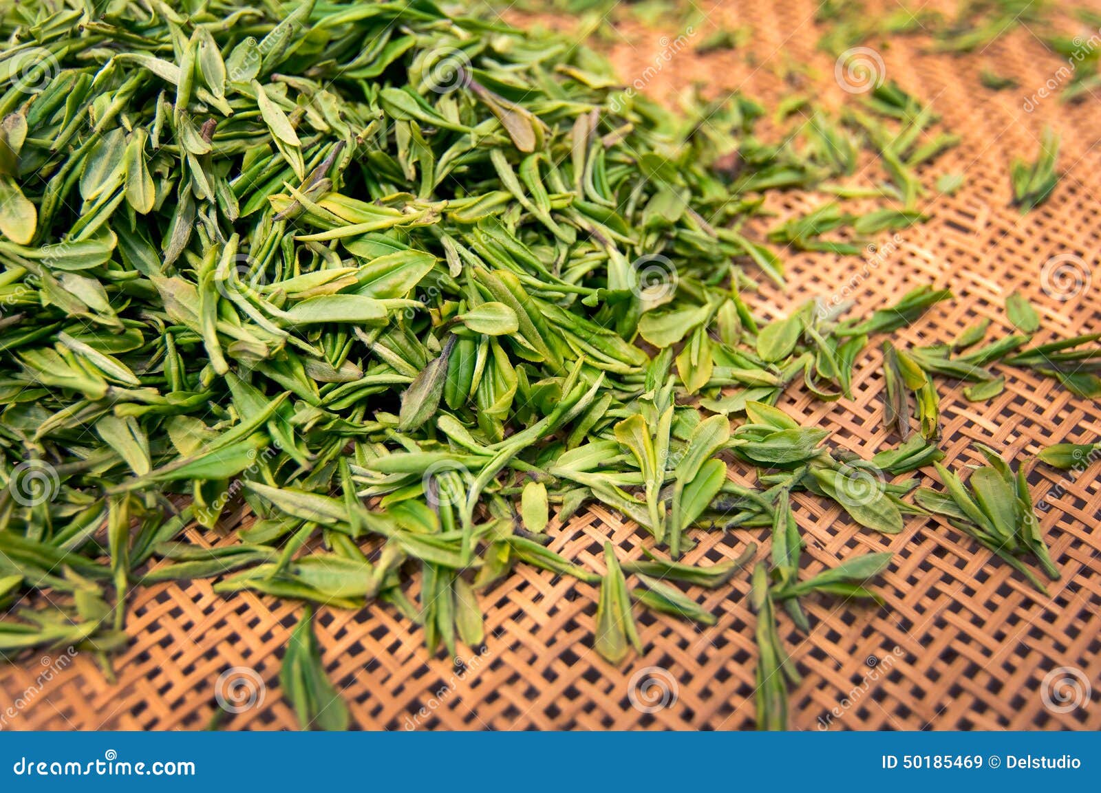Green fresh tea leaves stock image. Image of traditional 50185469