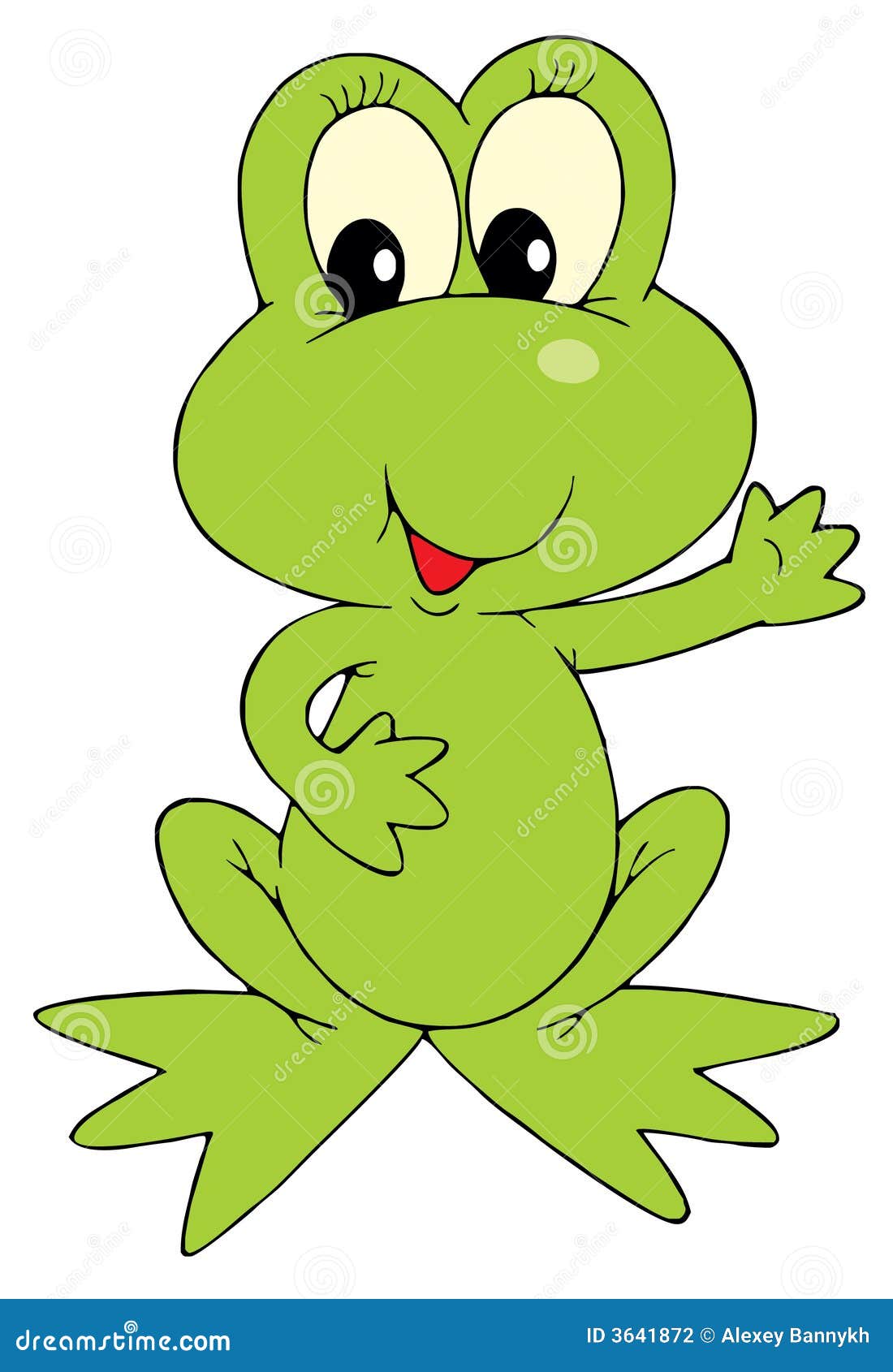 Green Frog (vector Clip-art) Stock Vector - Illustration of animal ...