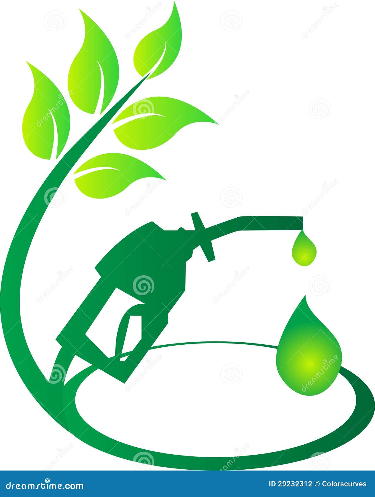 Green fuel stock vector. Illustration of exhaust, emission 29232312