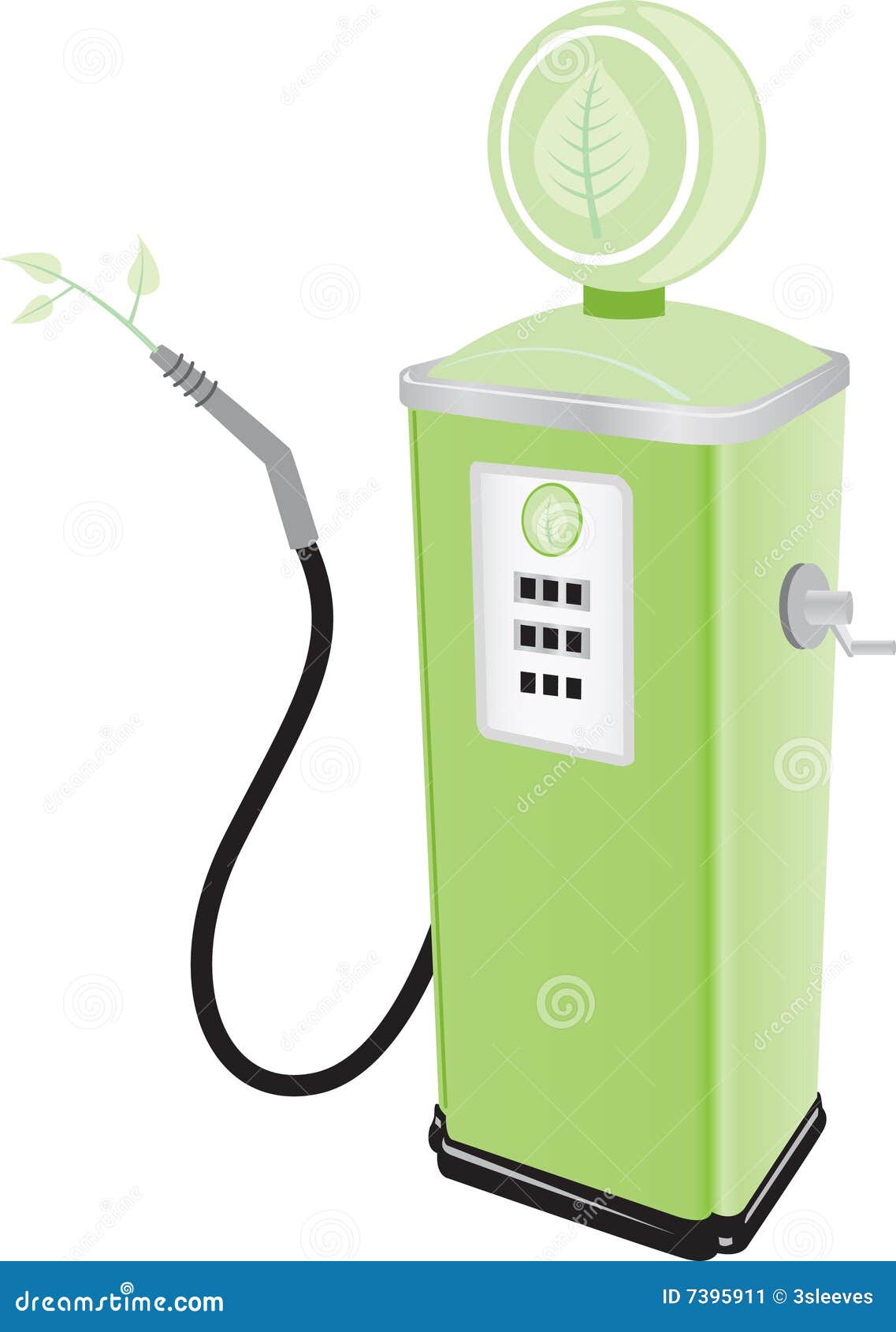 Green fuel pump stock vector. Illustration of ecology 7395911