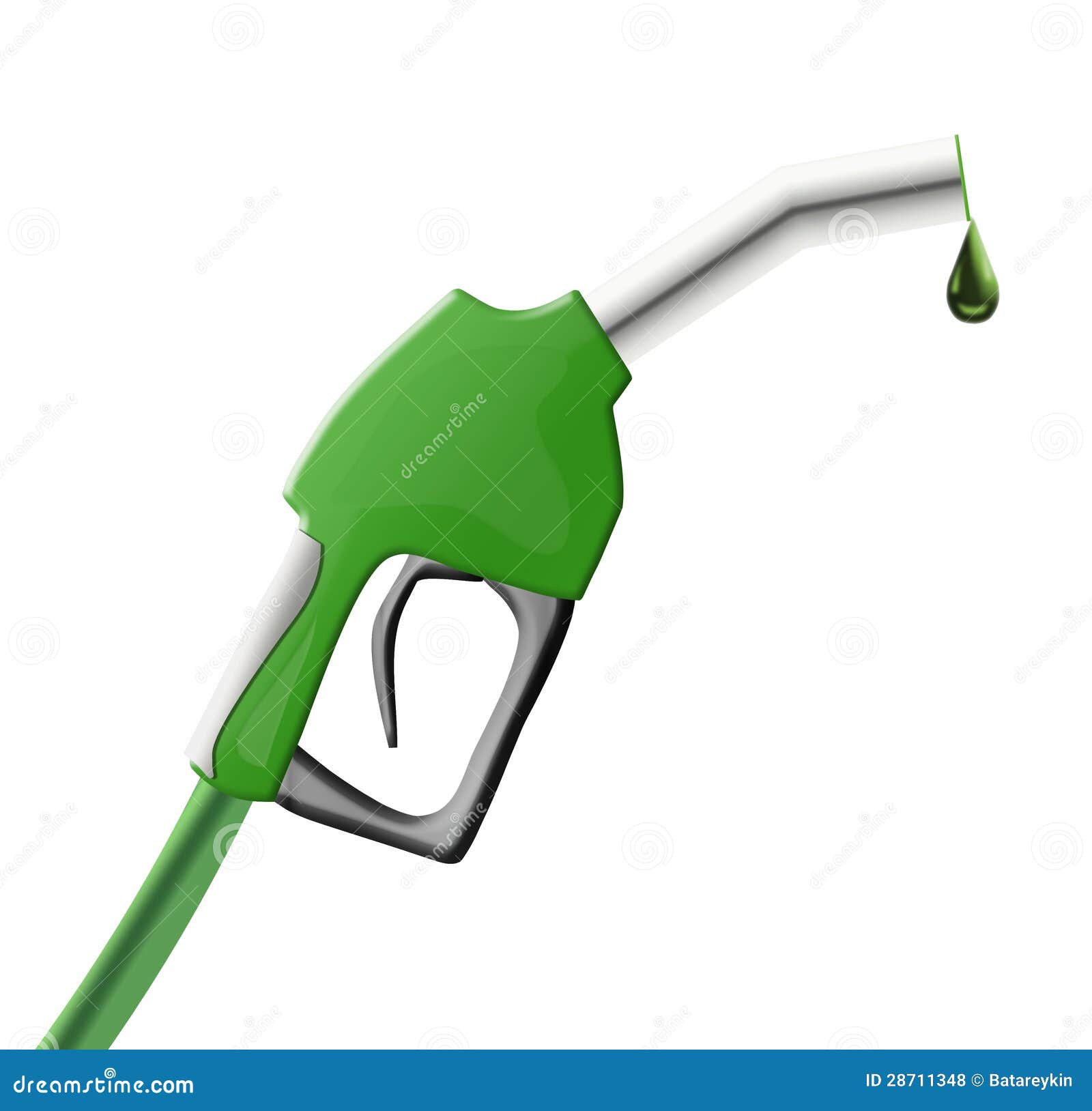 Green fuel pump gun stock illustration. Illustration of gasoline 28711348