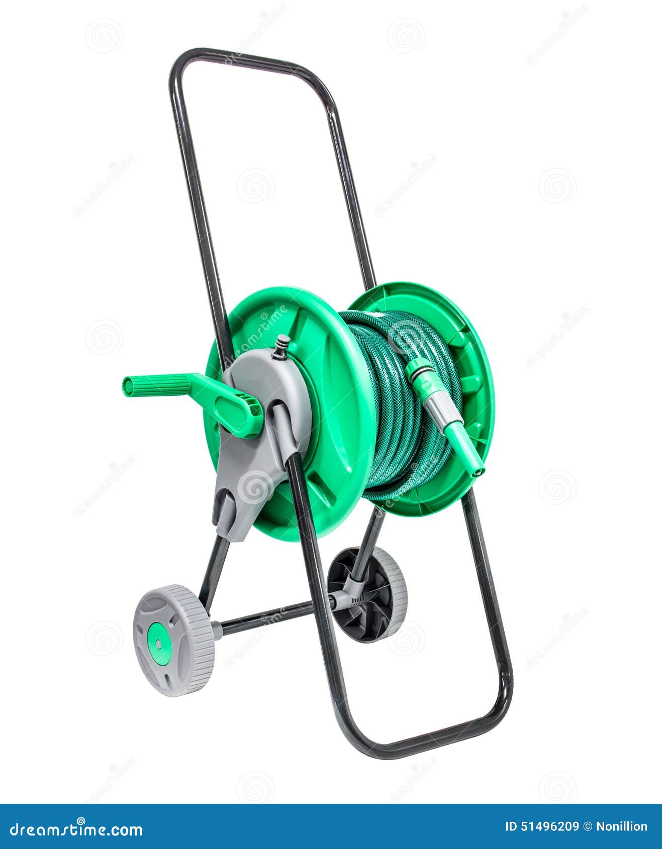 Green garden hose stock image. Image of garden, outdoor 51496209