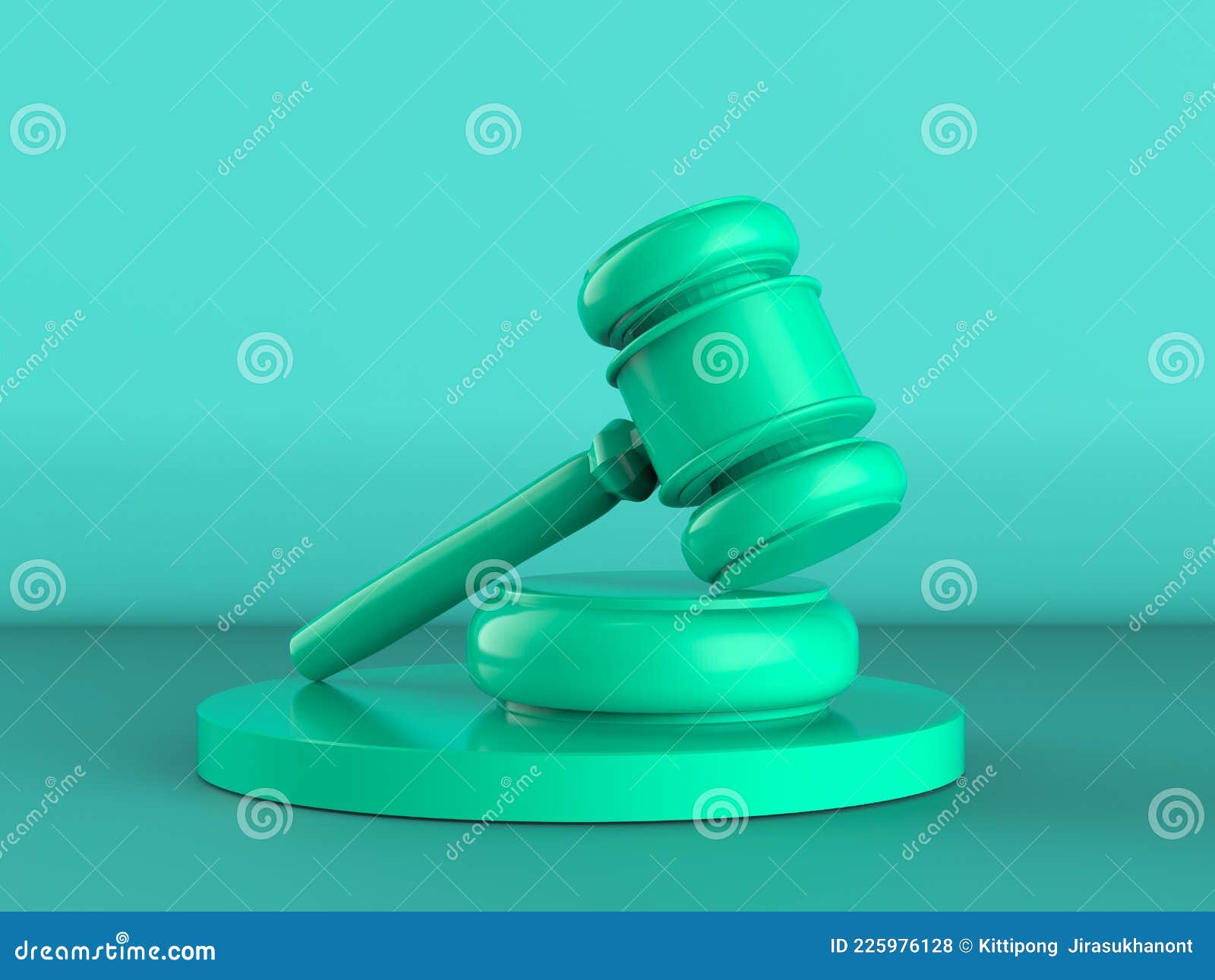 Law Gavel Judge Hammer Vector Illustration Icon. Judgement Symbol