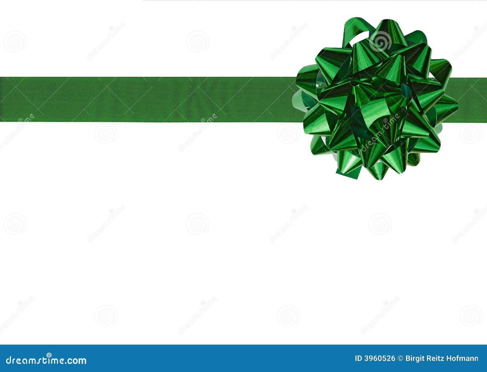 Green Gift bow stock photo. Image of green, ribbon, xmas 3960526