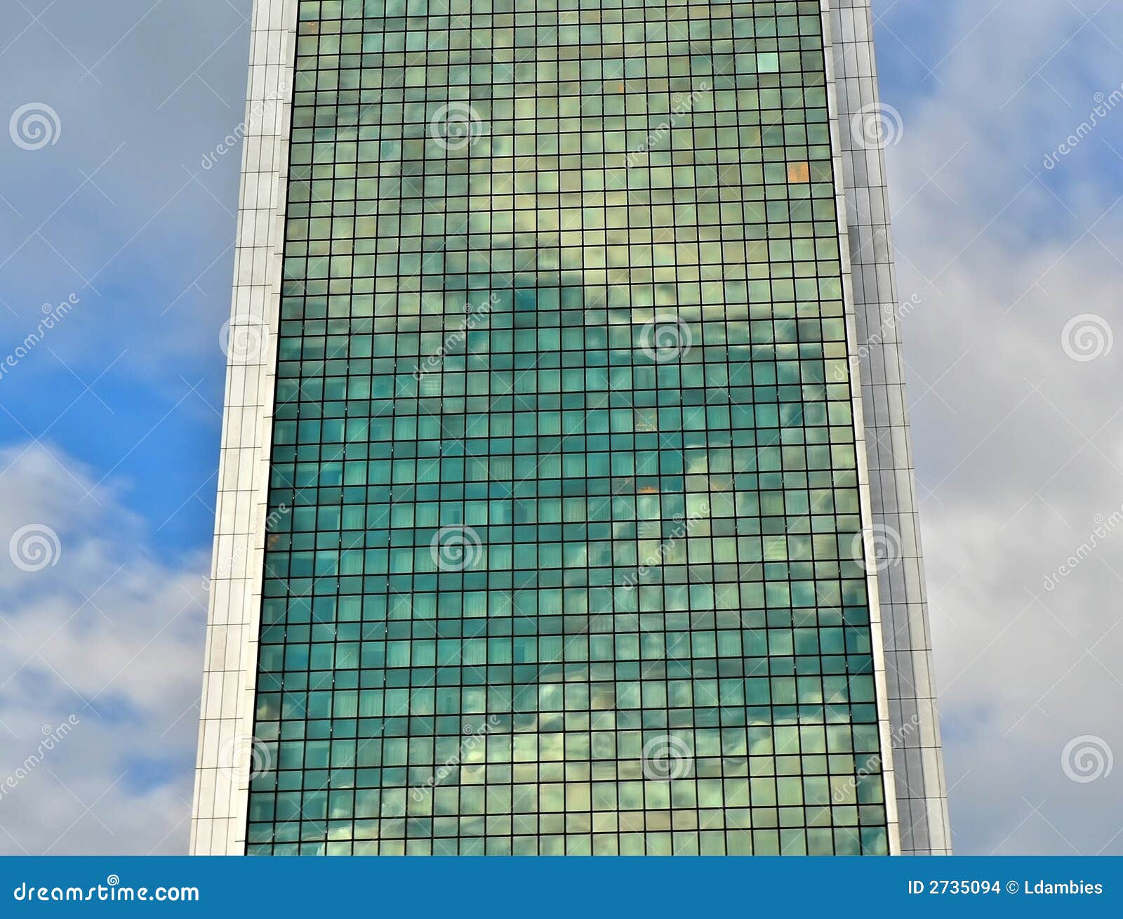 Green glass building stock photo. Image of green, warszawa 2735094