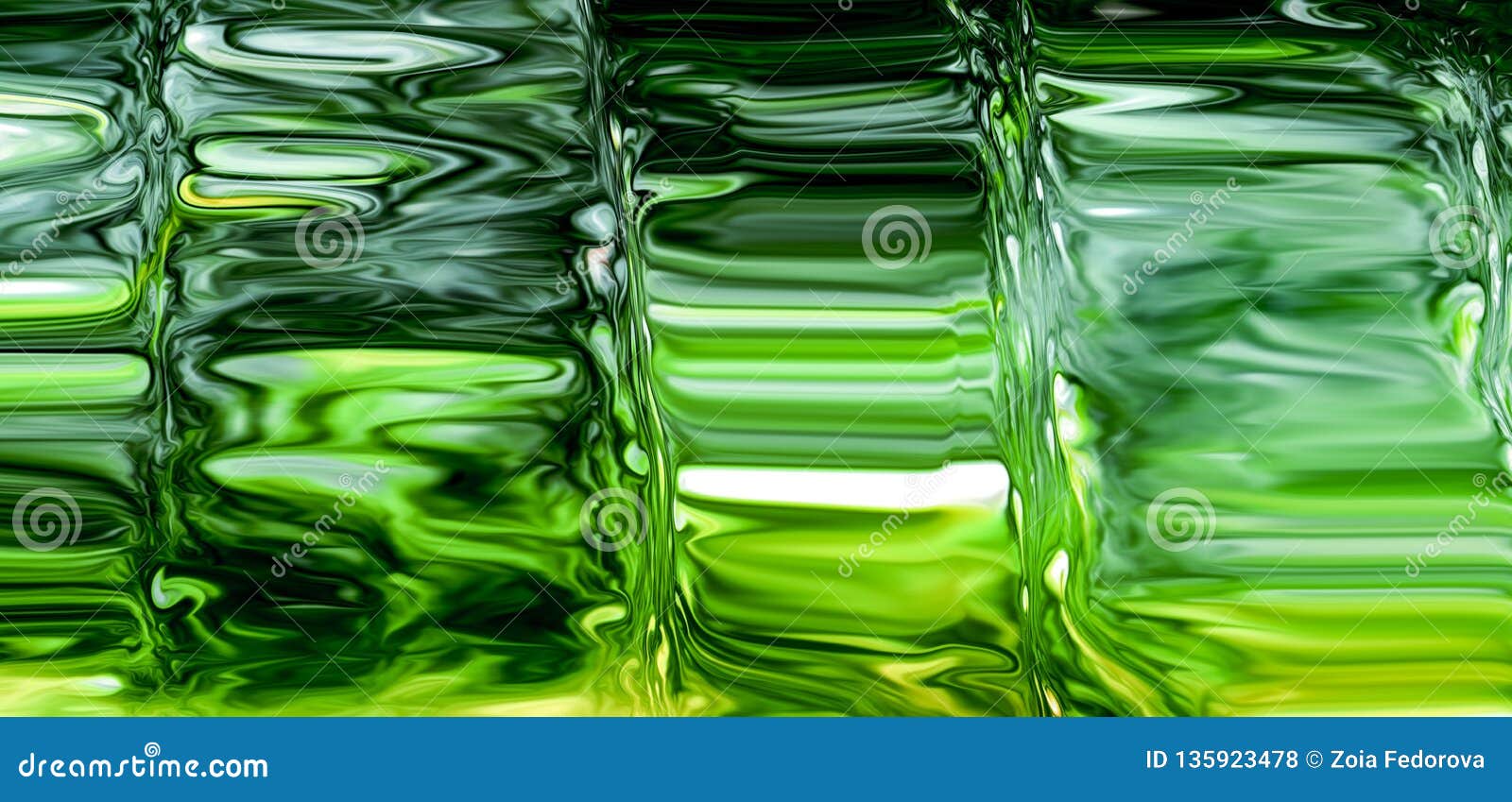 Green Glass Full Screen Abstract Background Stock Illustration