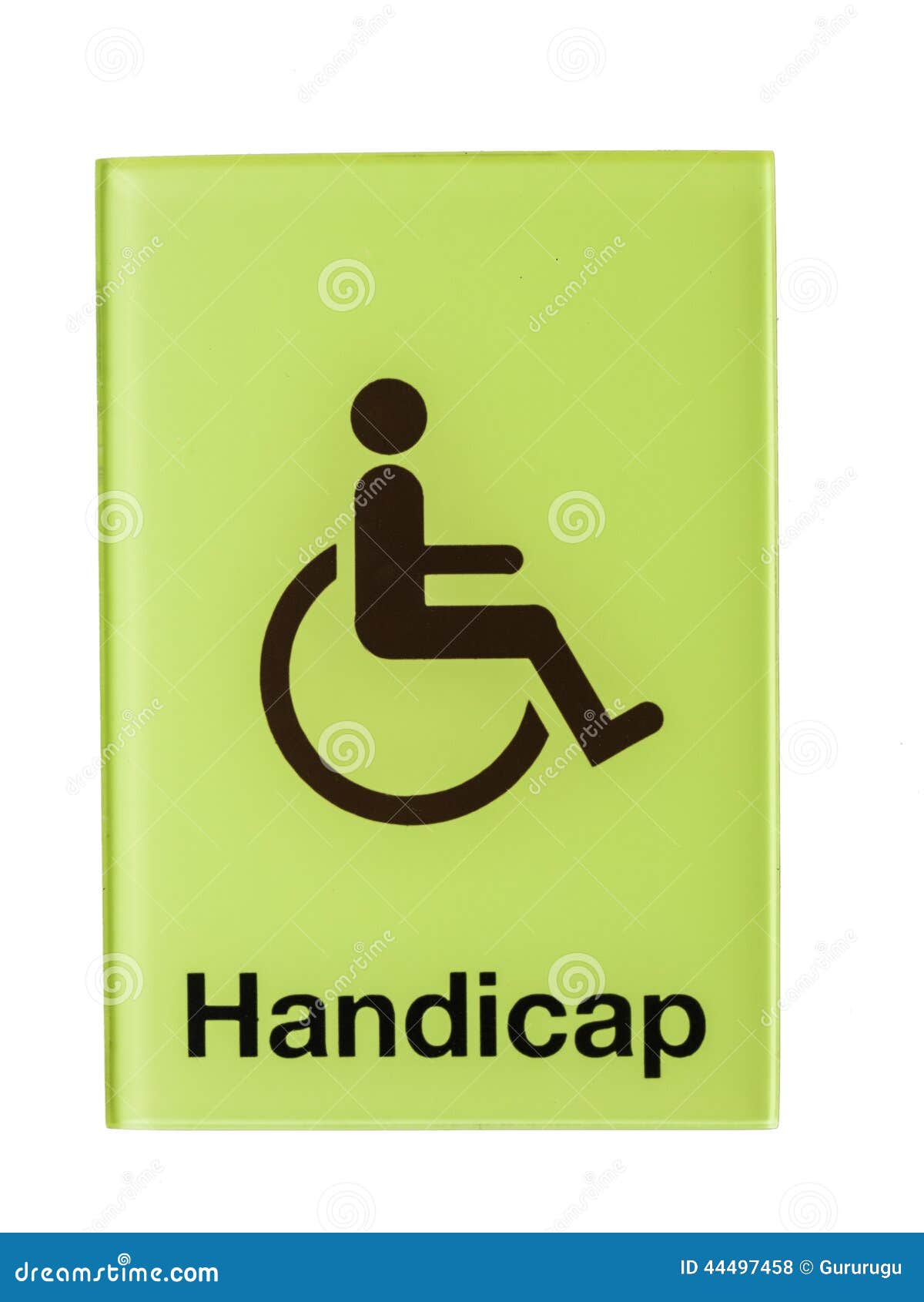 Green Glass Handicap Sign Isolated on White Background Stock Photo Image of isolated, white