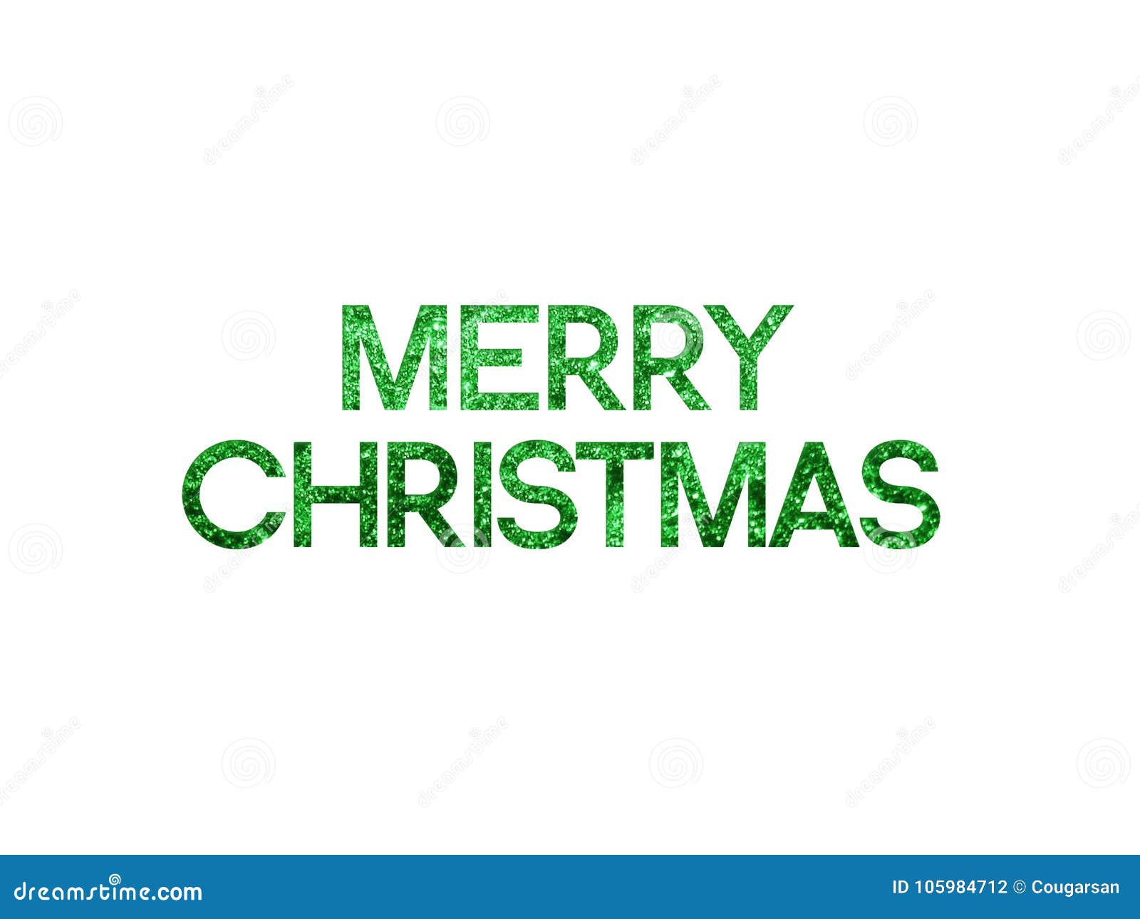 Download Green Glitter Isolated Hand Writing Word MERRY CHRISTMAS Stock Illustration Illustration of element