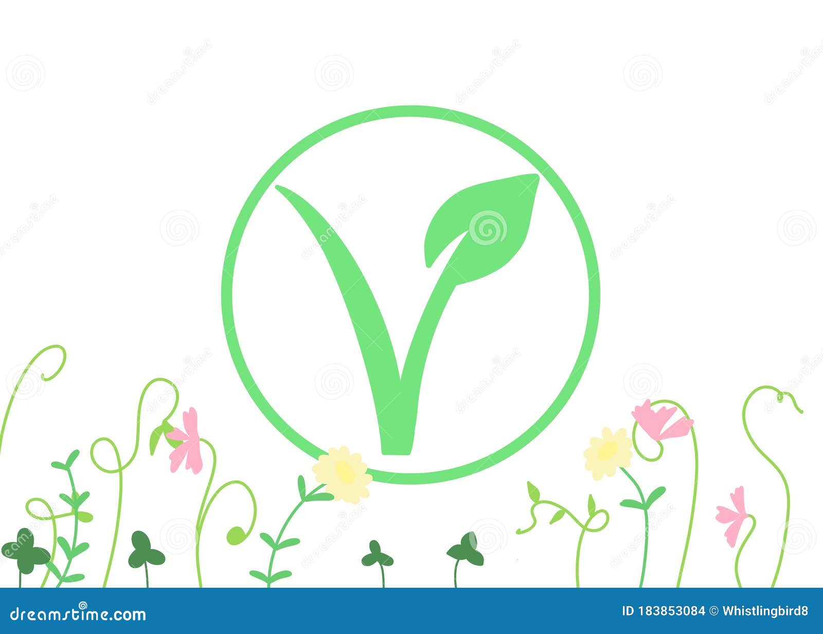 Green Go Vegan Logo V Icone Flowers White Background Stock Photo Image Of Plants White Green Go Vegan Logo V Icone Flowers White Background Stock Photo Image Of Plants White