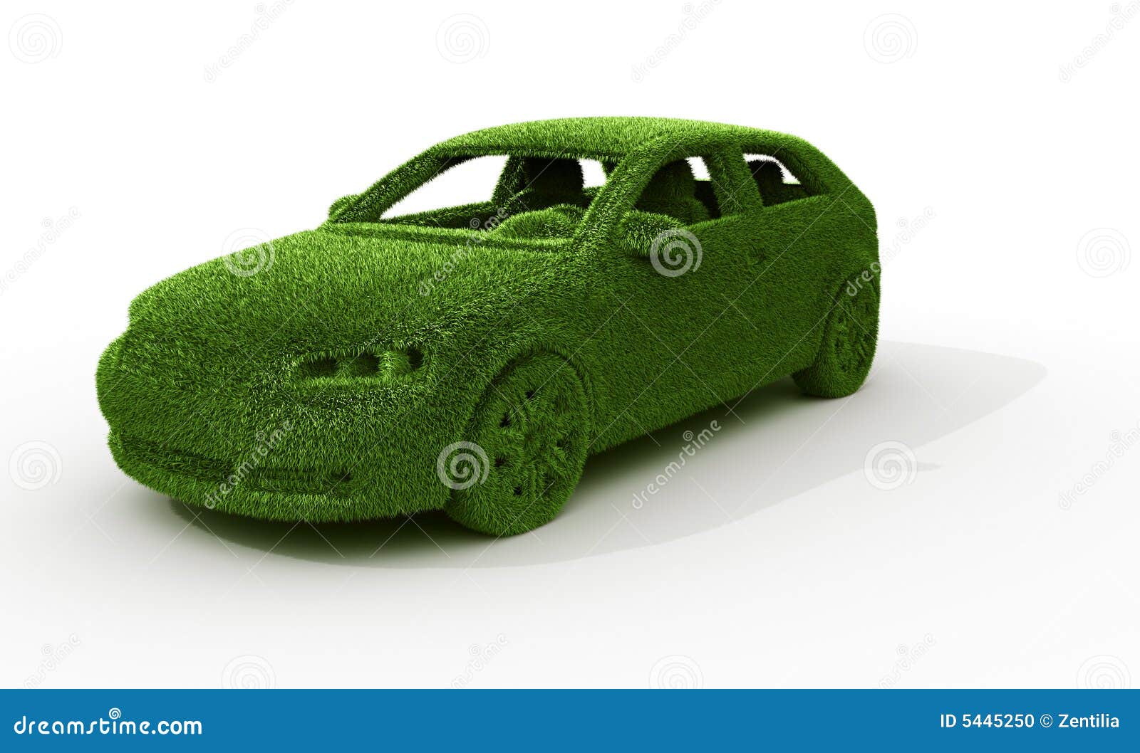 Green grass car stock illustration. Illustration of alternative 5445250