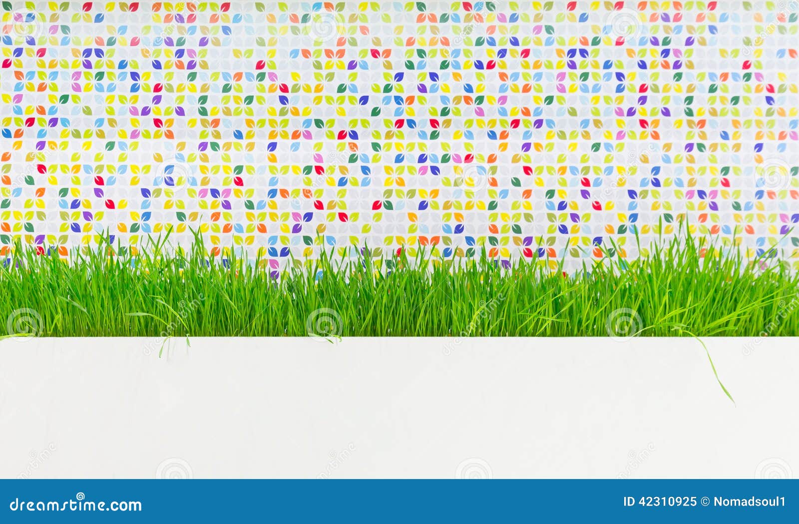 Green Grass Plant Decorating Stock Image - Image of contemporary