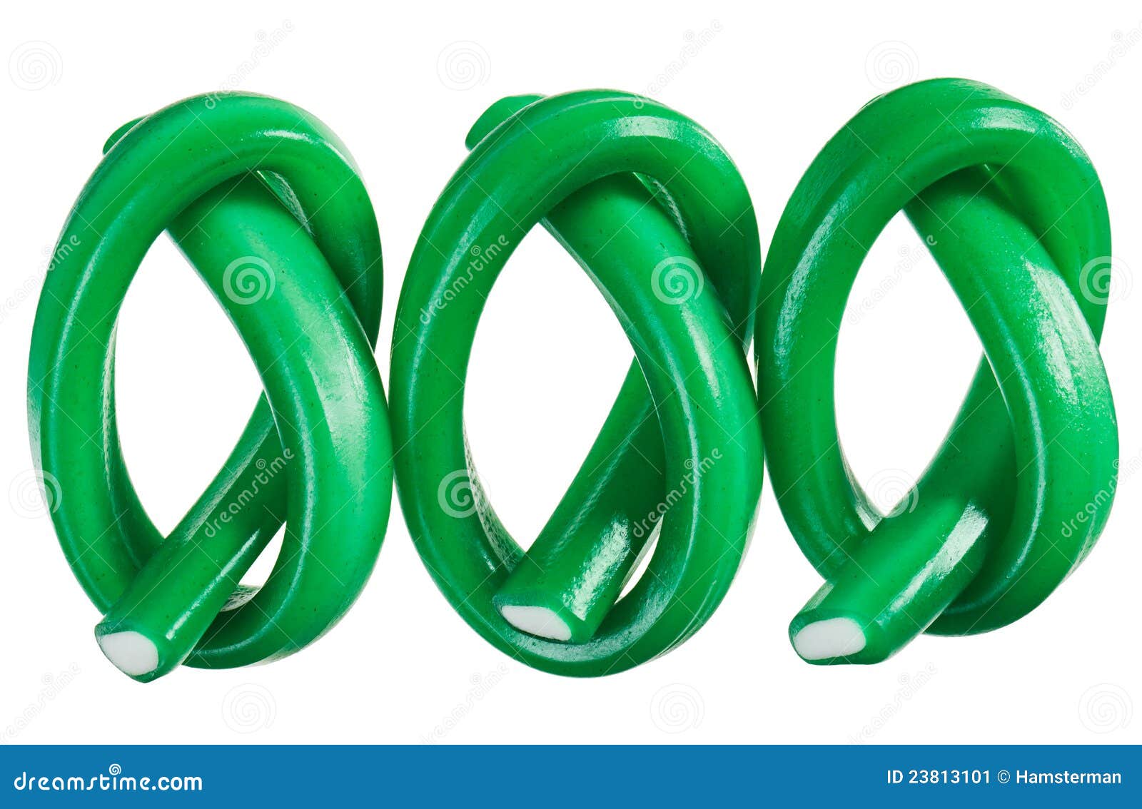 Green Gummy Candy (licorice) Rope Set Stock Image Image 23813101