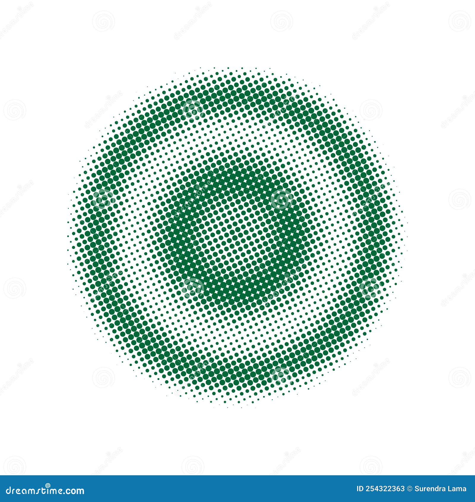Green Halftone Element. Abstract Set. Texture Backdrop. Dot Set. Circle