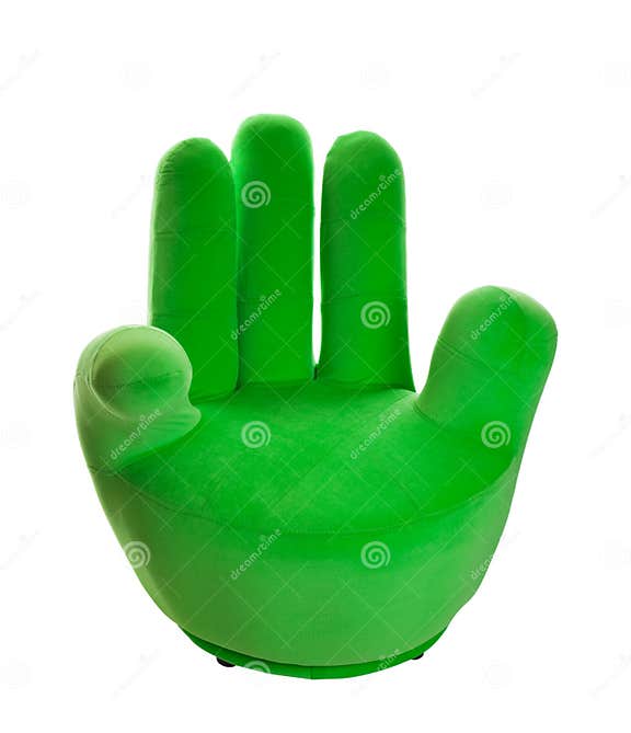 Green Hand Chair stock photo. Image of funky, unusual 11476692