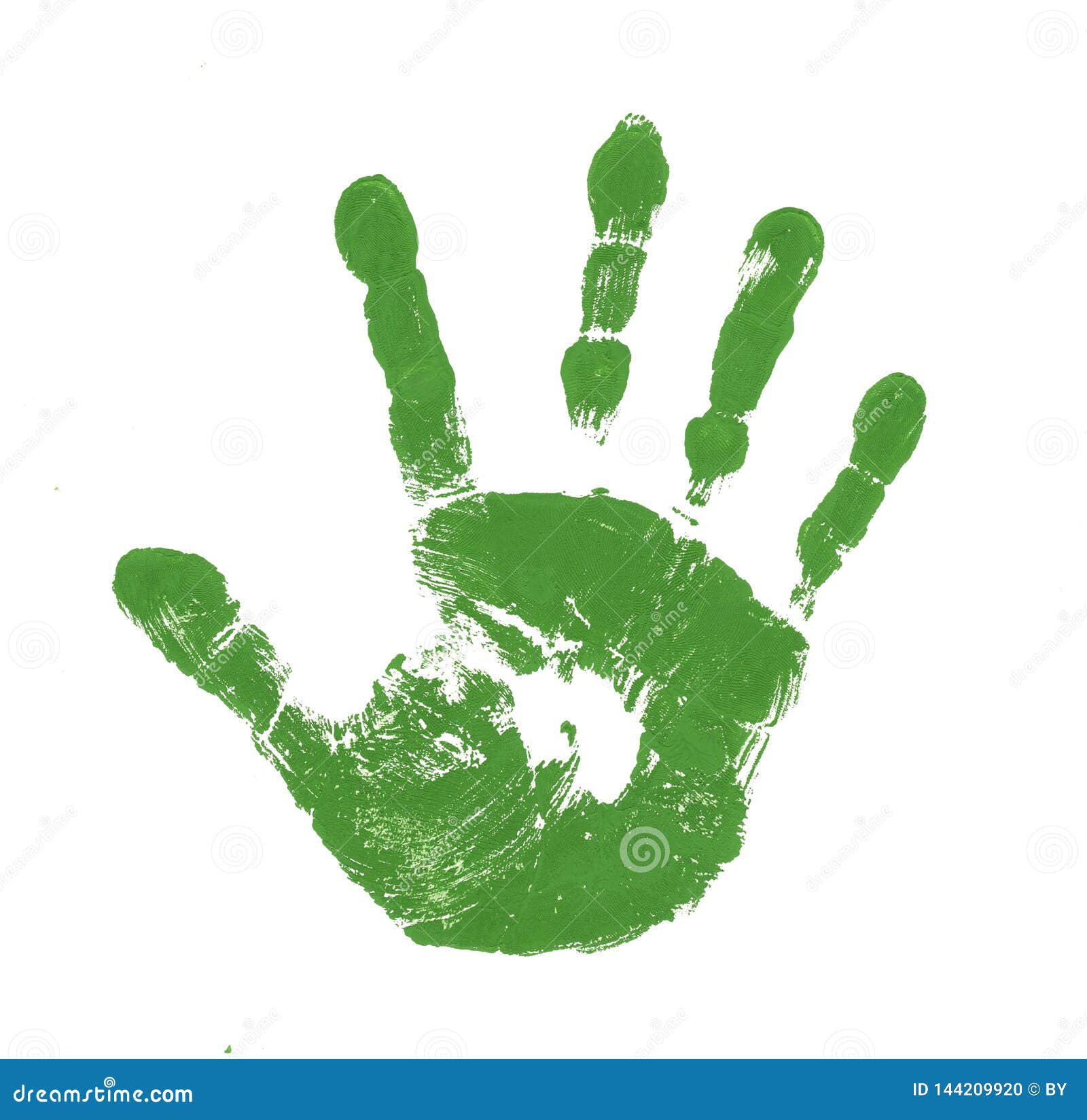 Green Handprint stock illustration. Illustration of human 144209920