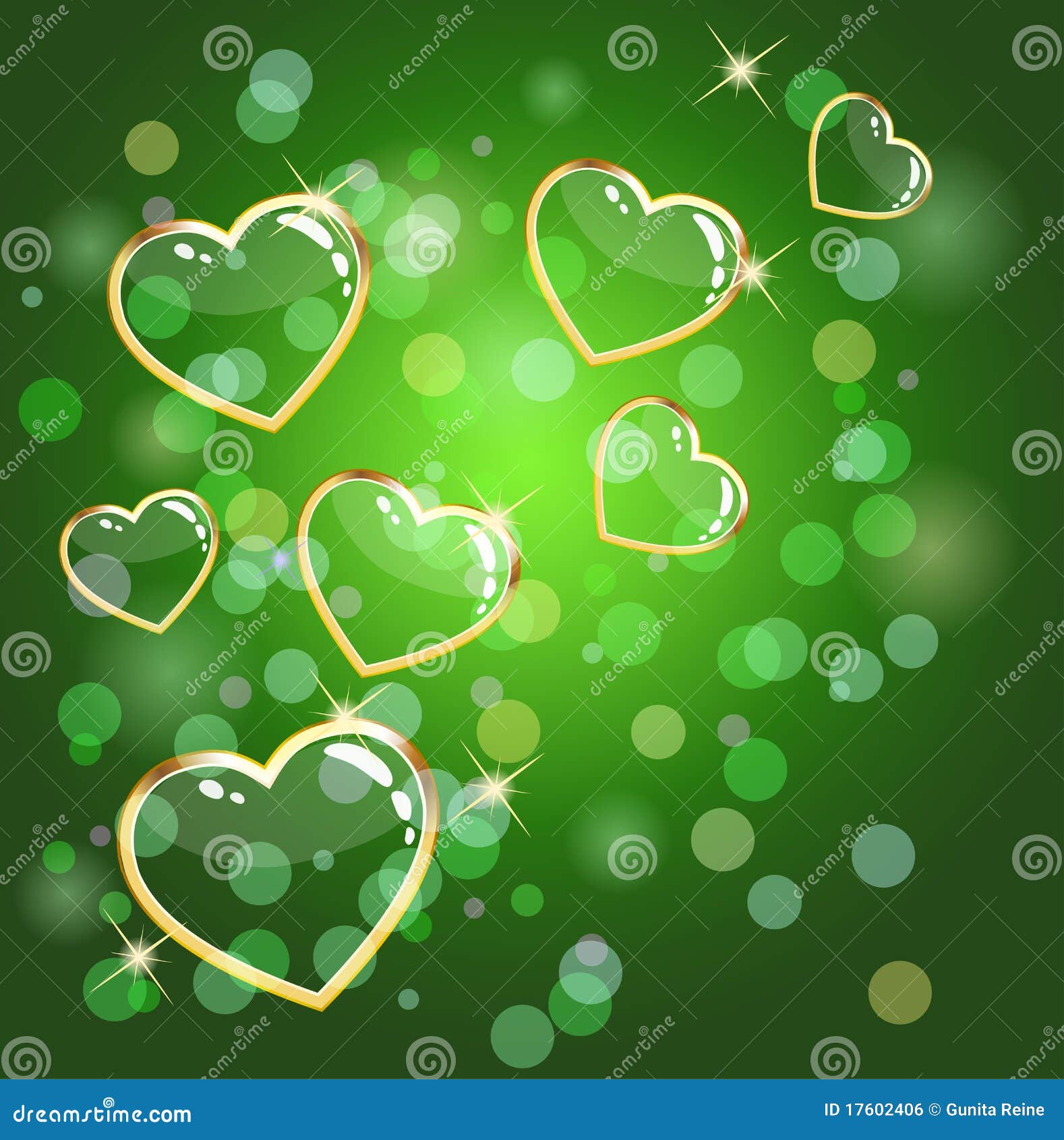 green hearts backgrounds