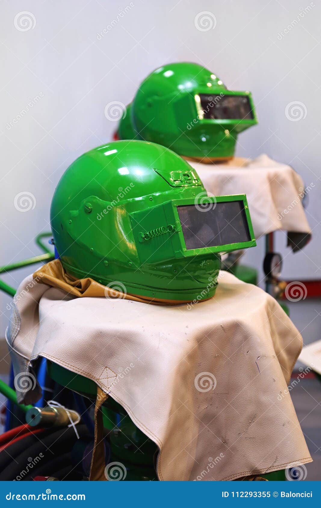 Sandblasting Helmet stock image. Image of helmet, equipment 112293355