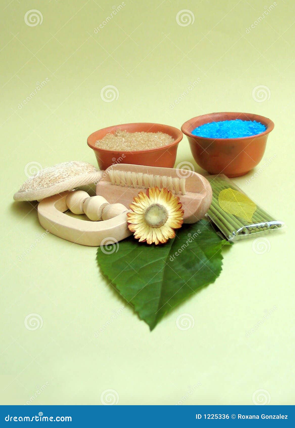 Green Herbal Spa Still Life Stock Photo Image of green, floral 1225336