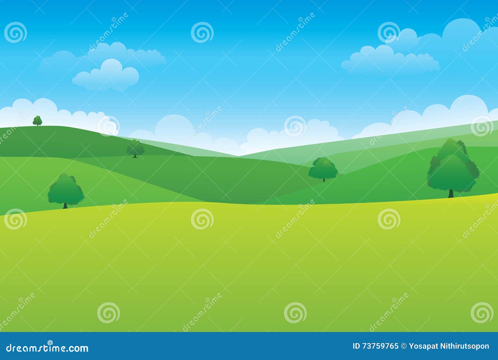 green hill landscape