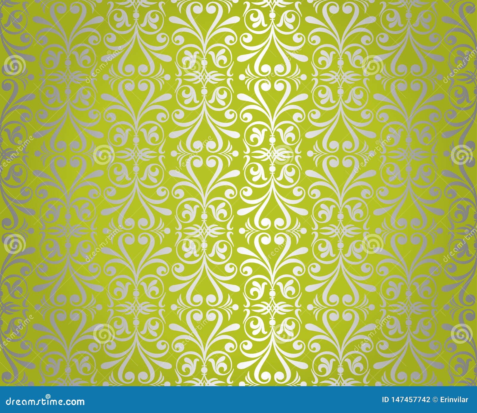 Green Vintage Wallpaper Design Stock Vector Illustration of paper