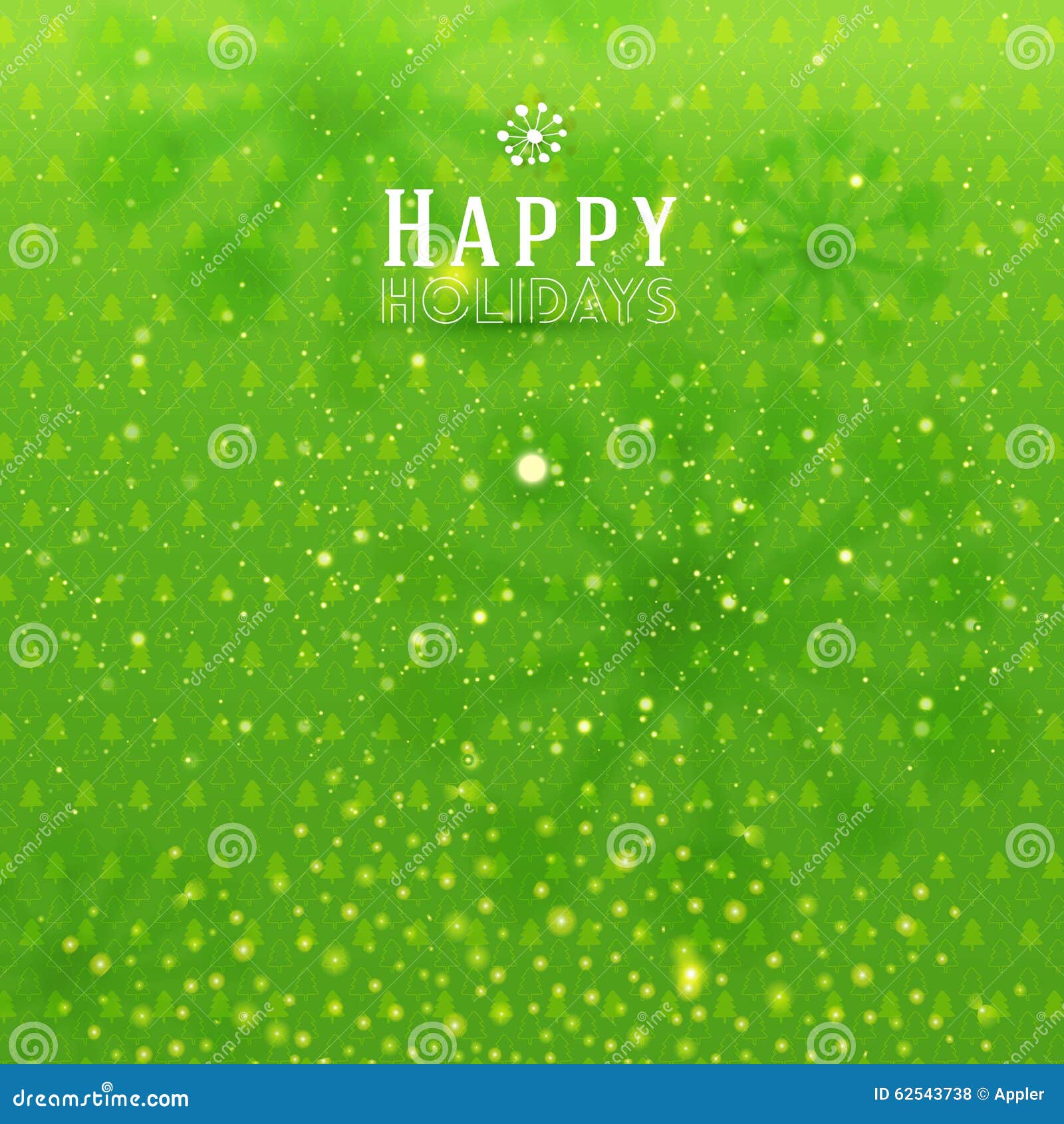 Green holidays background stock vector. Illustration of cute - 62543738