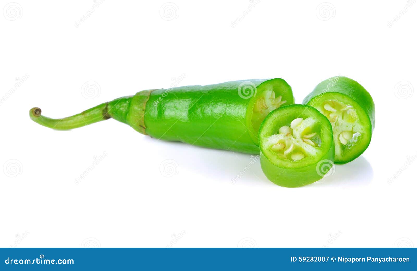 Green hot chili pepper stock image. Image of chili, seasoning 59282007