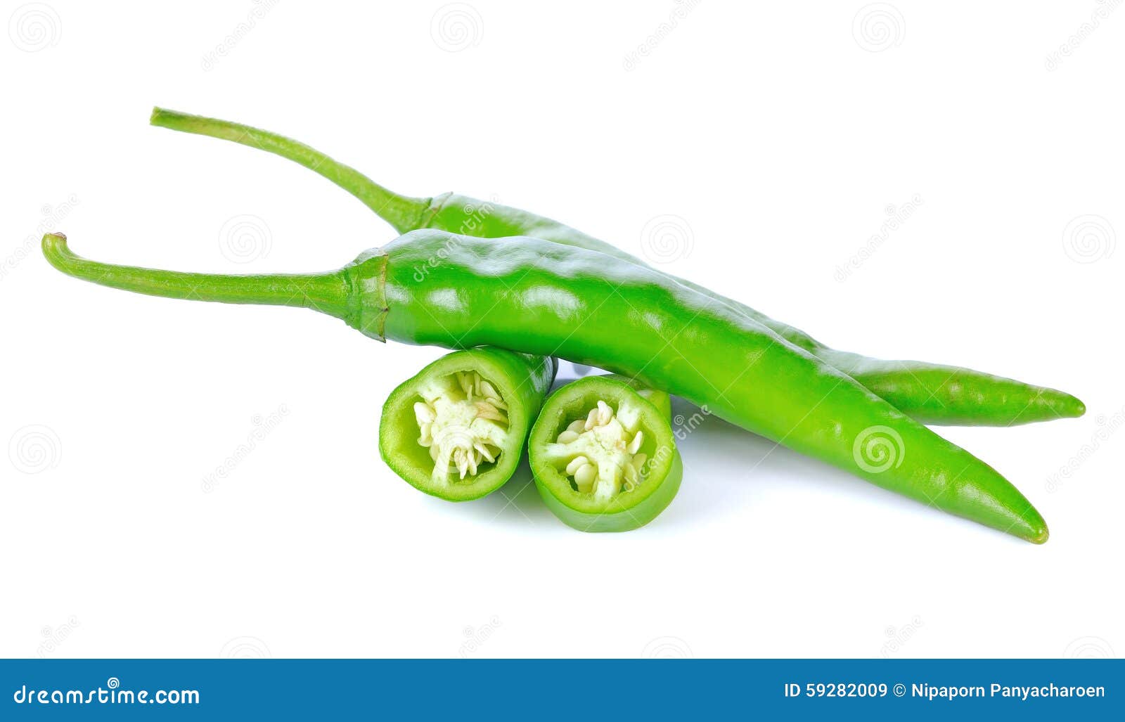 Green hot chili pepper stock image. Image of food, space 59282009