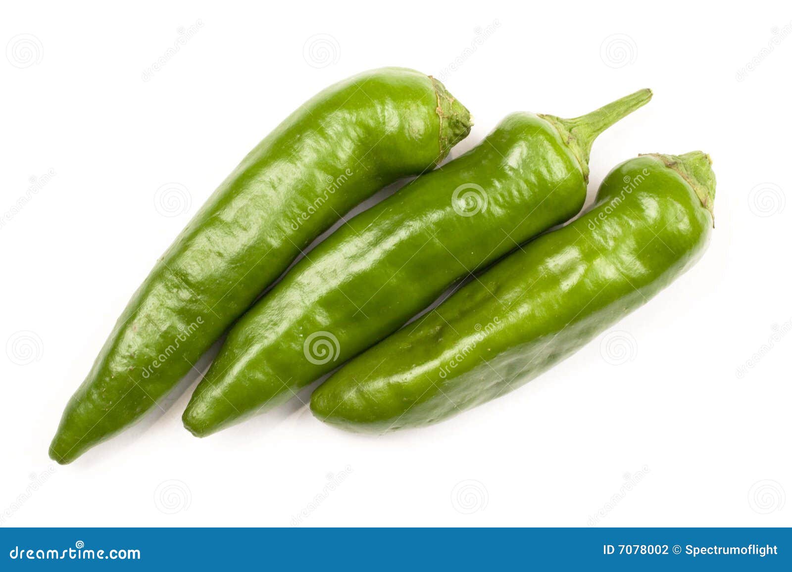 Green Hot Peppers stock photo. Image of macro, isolated 7078002