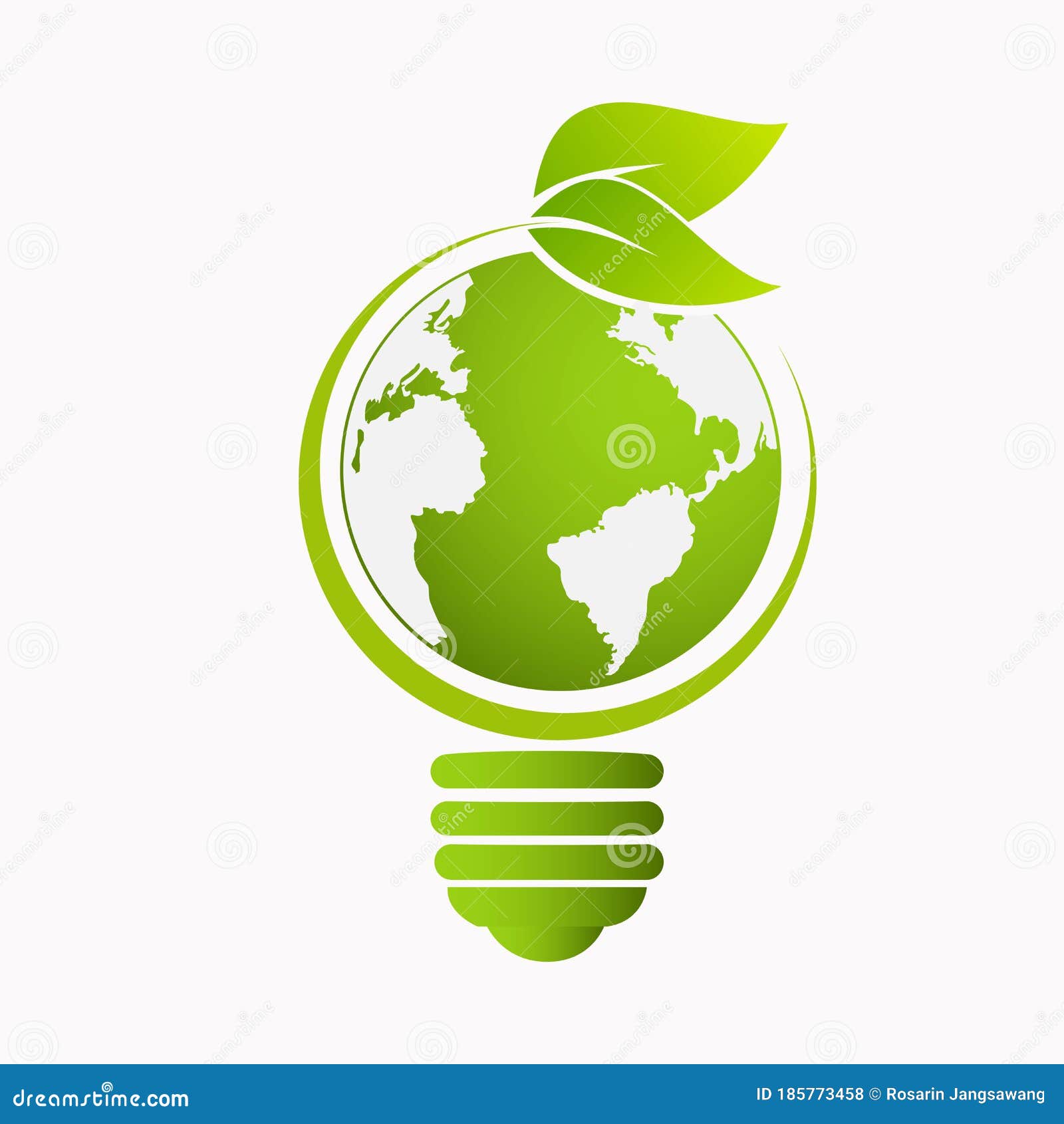 Regenerativ Mening revolution Green Idea Bulb Leaf Nature Energy Icon Logo Design Stock Vector -  Illustration of template, business: 185773458