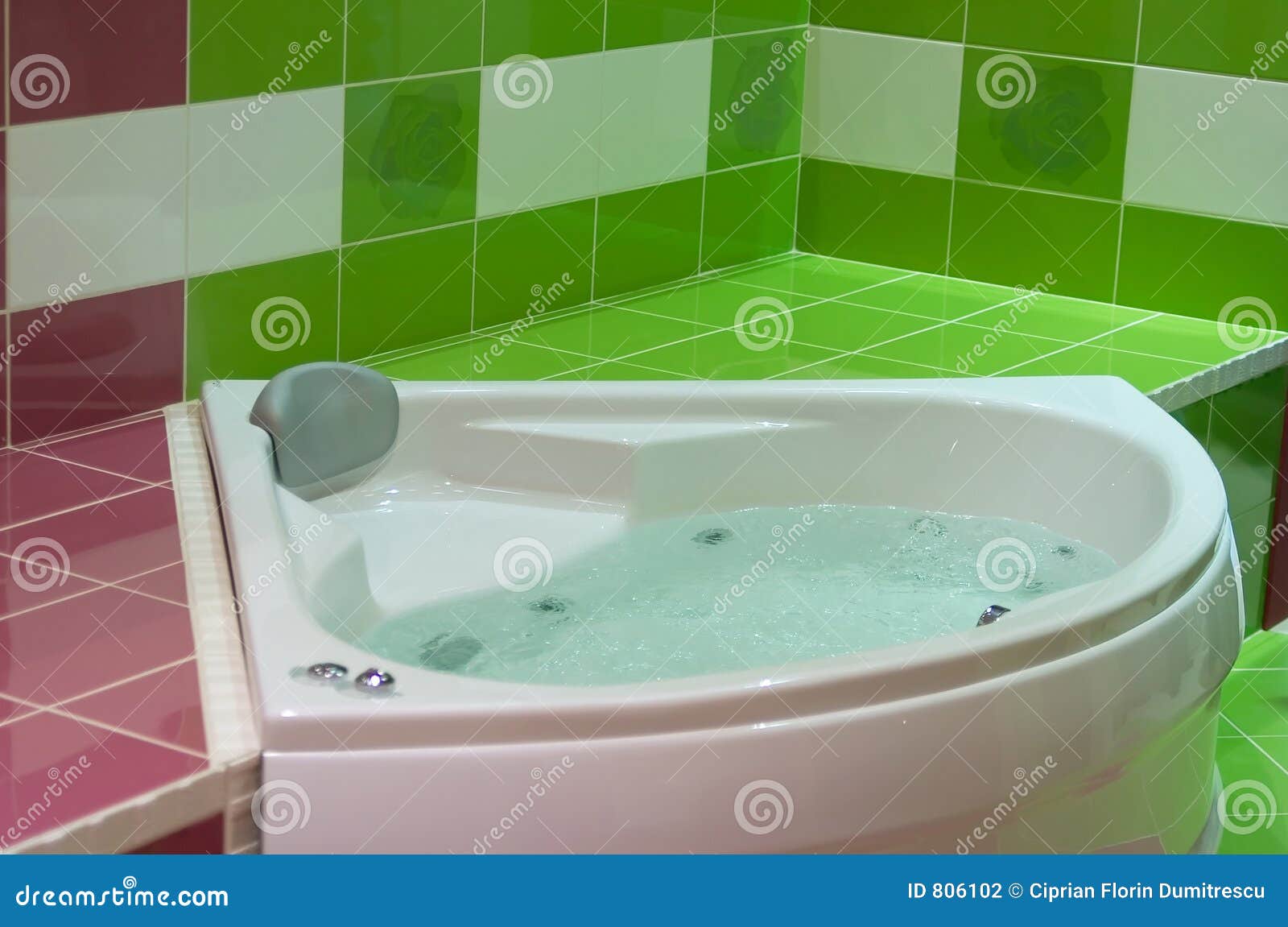 Green jacuzzi stock photo. Image of bathroom, windowpane 806102