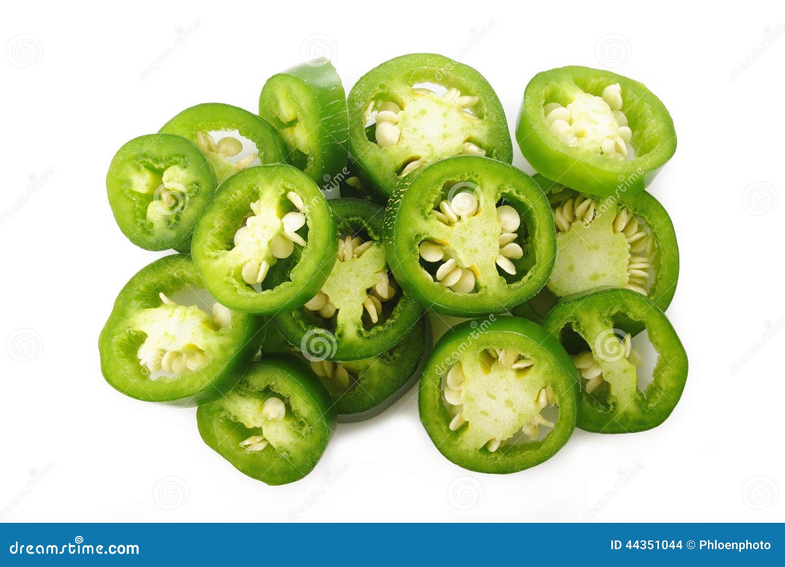 Green Jalapeno Peppers on White Background Stock Photo Image of