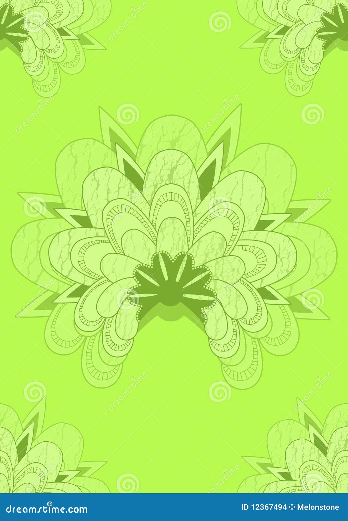 Green Japanese Seamless Wallpaper Stock Illustration ...