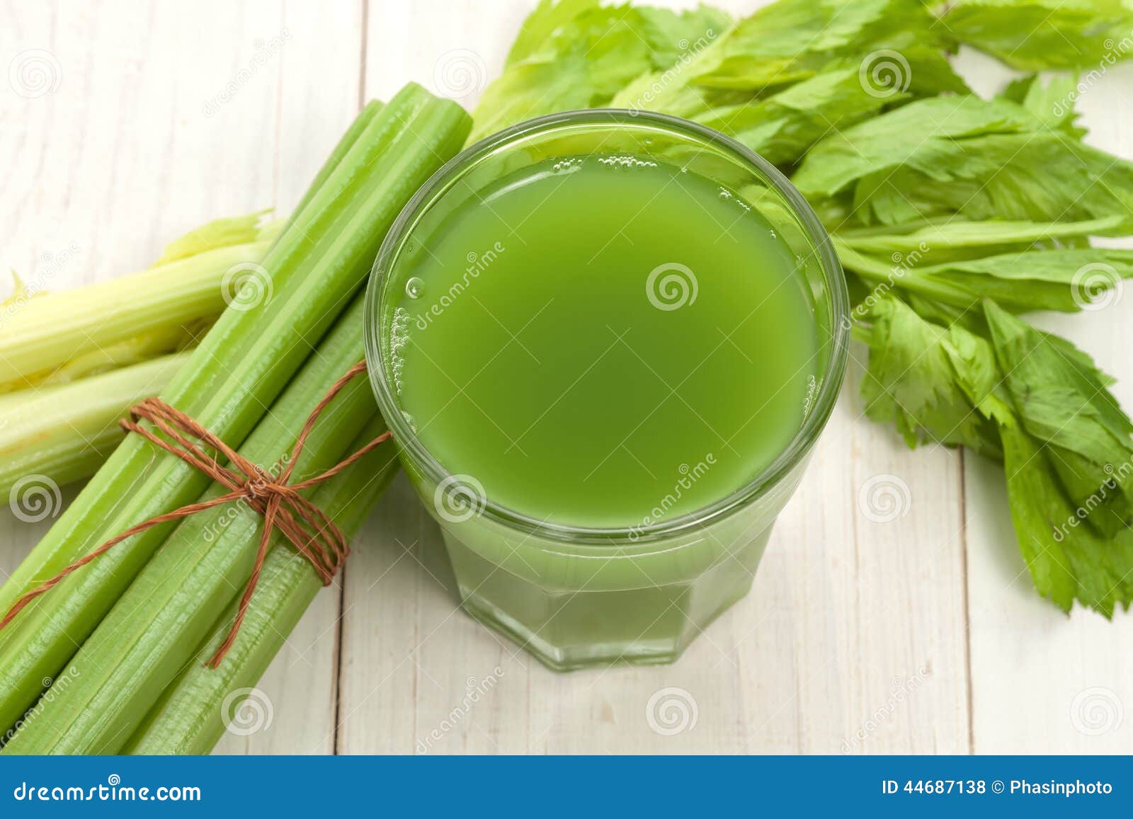 Green juice with celery stock photo. Image of stick, stalk 44687138