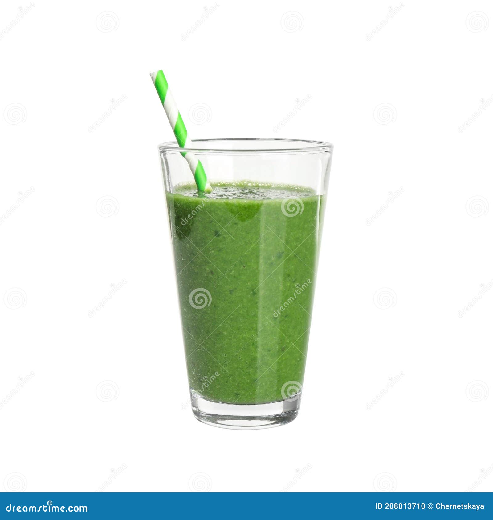 Green Juice and Straw in Glass Isolated on White Stock Photo Image of