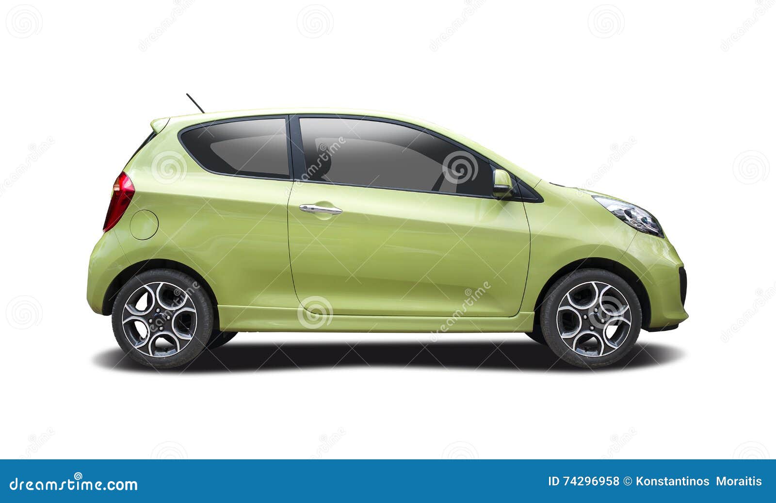 Kia Picanto mk2 isolated stock photo. Image of view, green 74296958