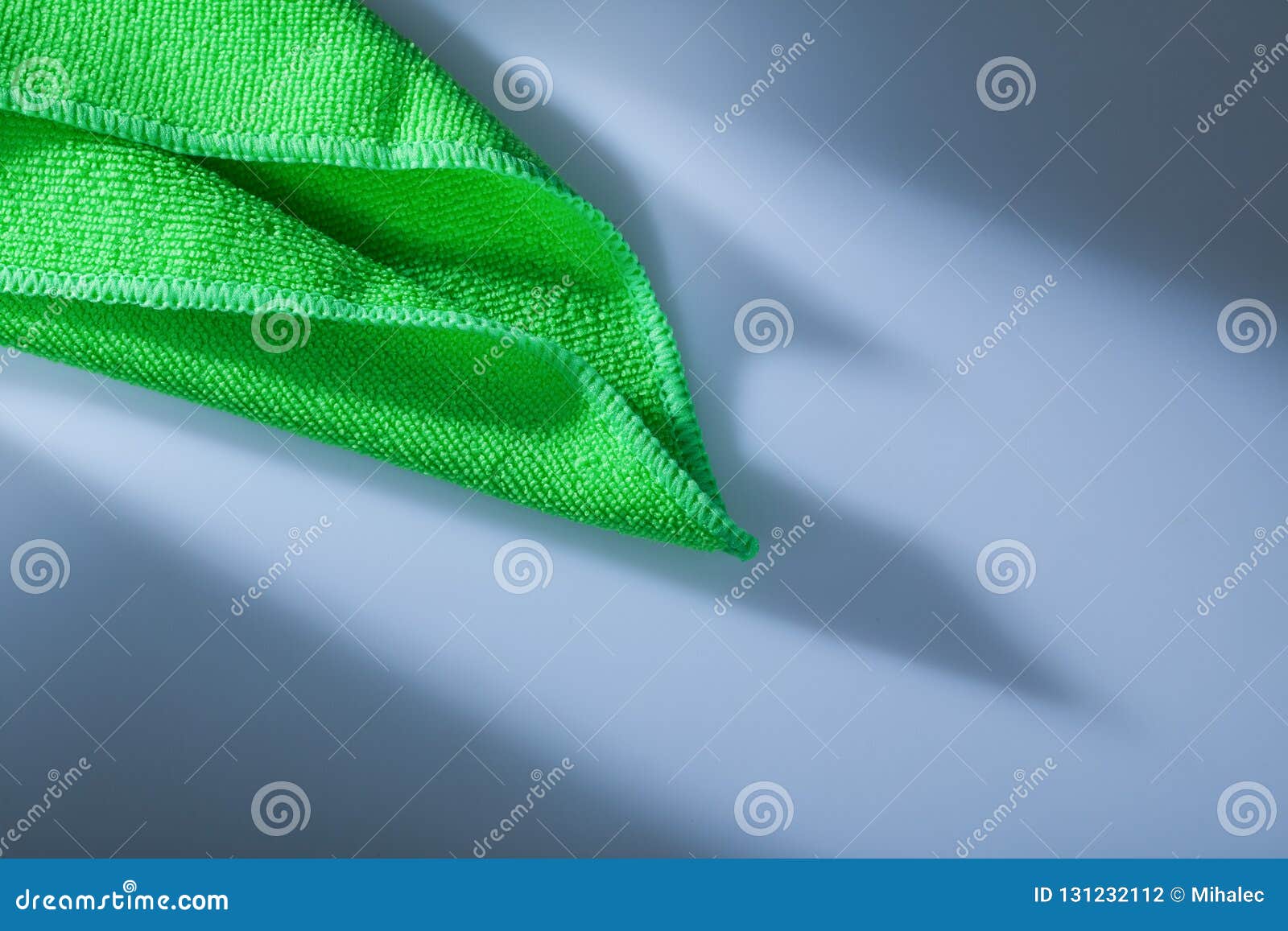 Green Kitchen Dishwashing Cloth on White Surface Stock Photo Image of