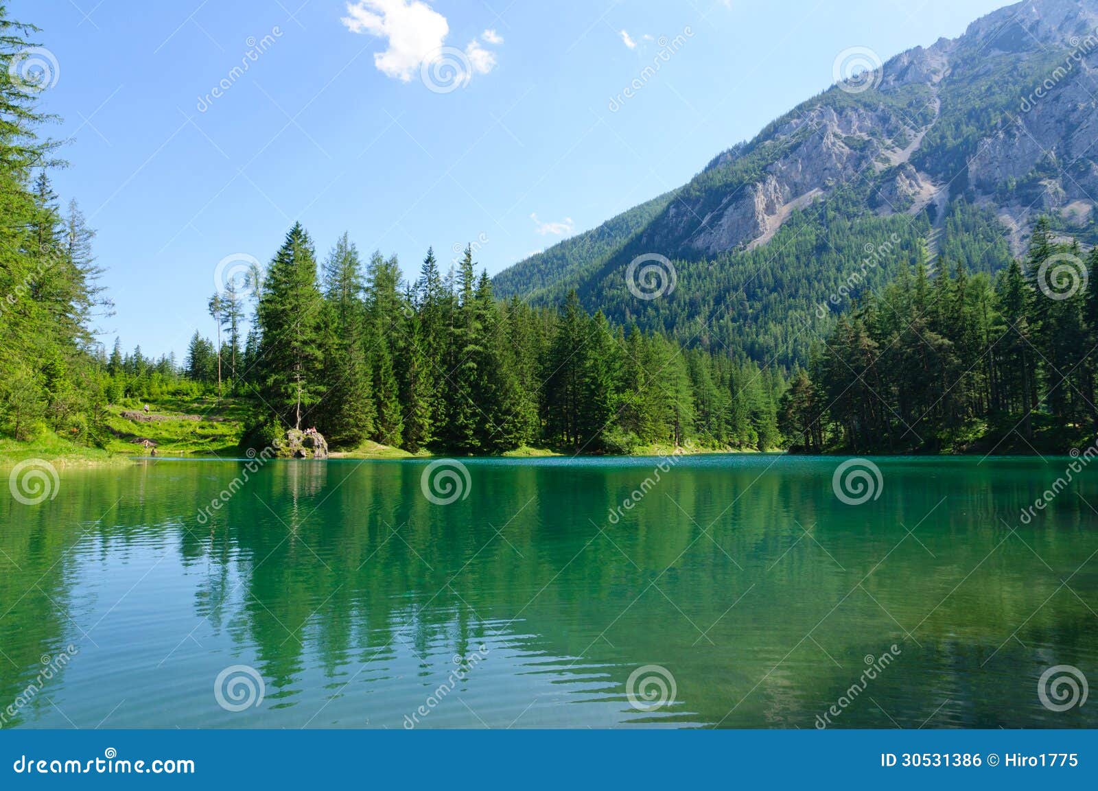 green lake (grÃÂ¼ner see) in bruck an der mur, austria