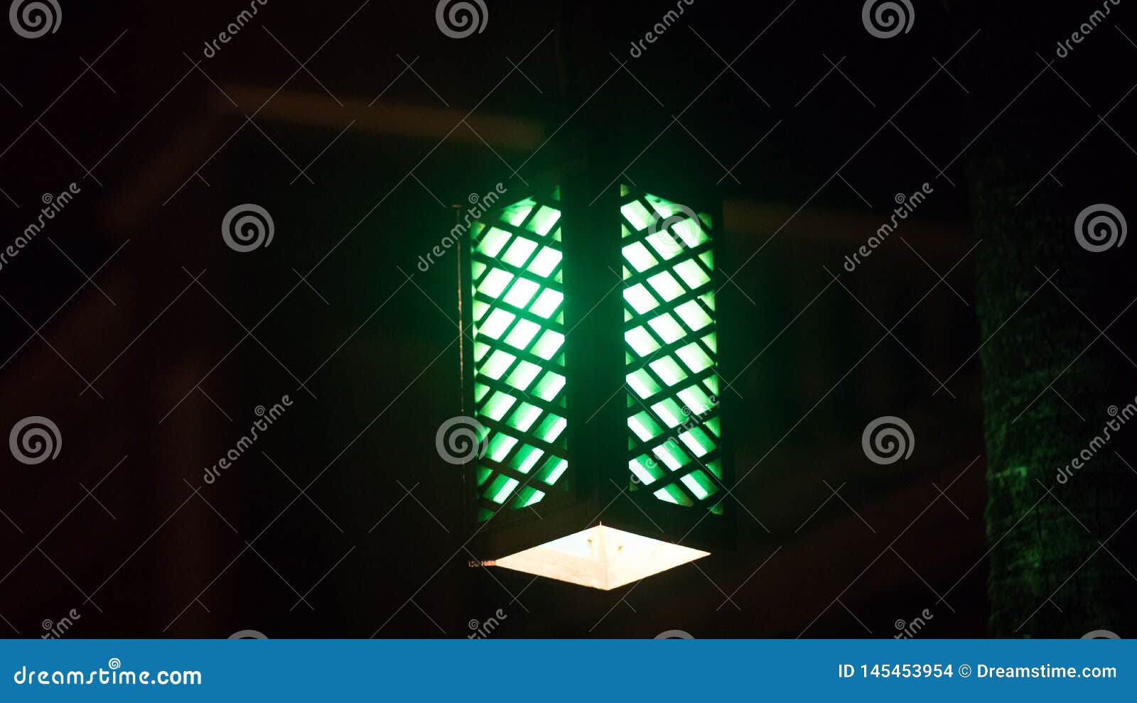 Green Lamp Hanging from Ceiling Stock Photo Image of light, lamps