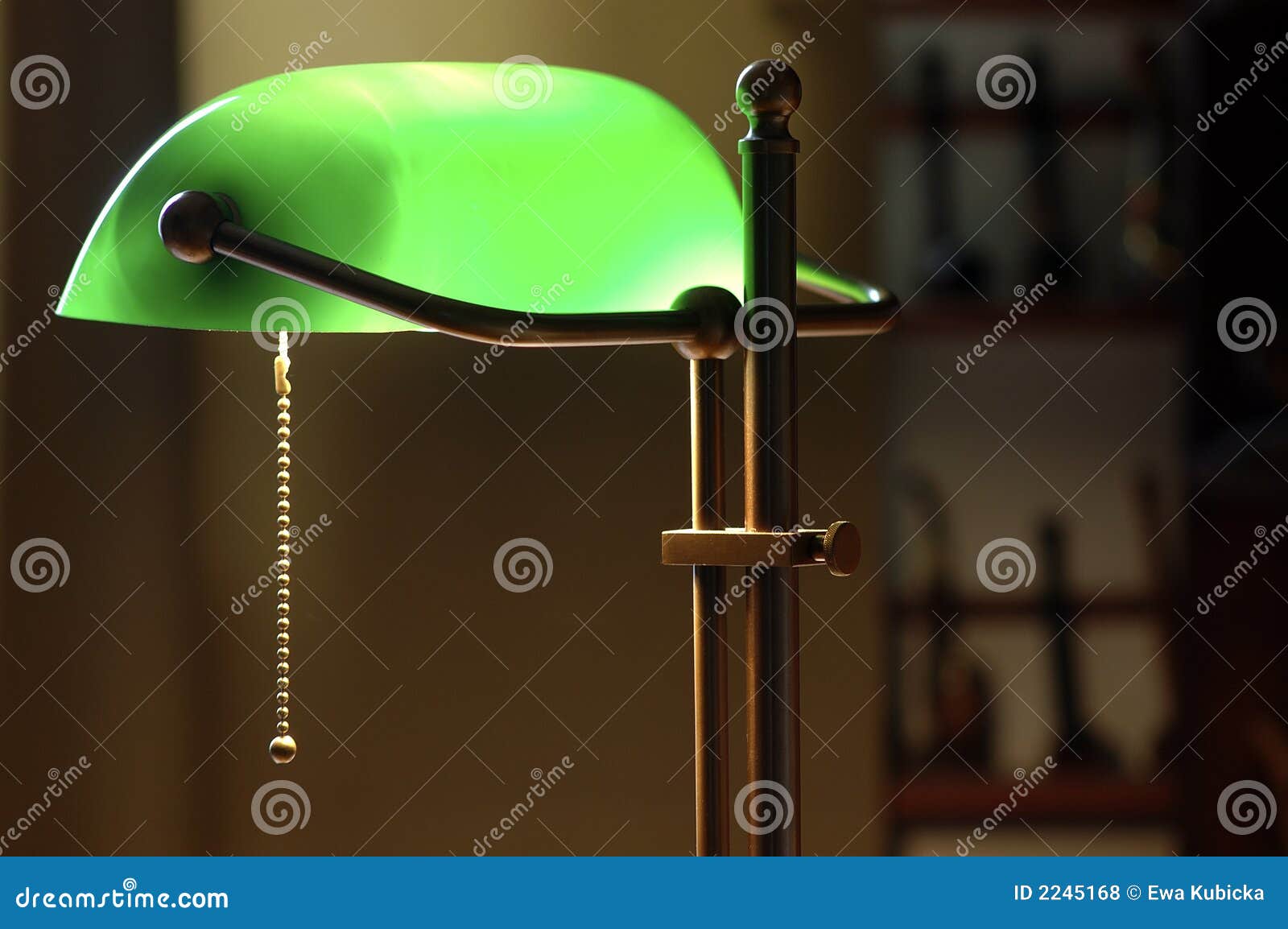 Green lamp light stock photo. Image of green, intelligence 2245168
