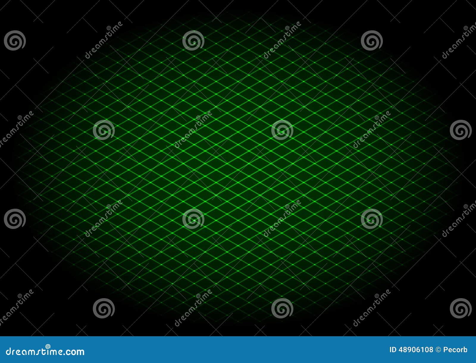 Green Laser Grid Diagonal in Elipse Stock Vector Illustration of look