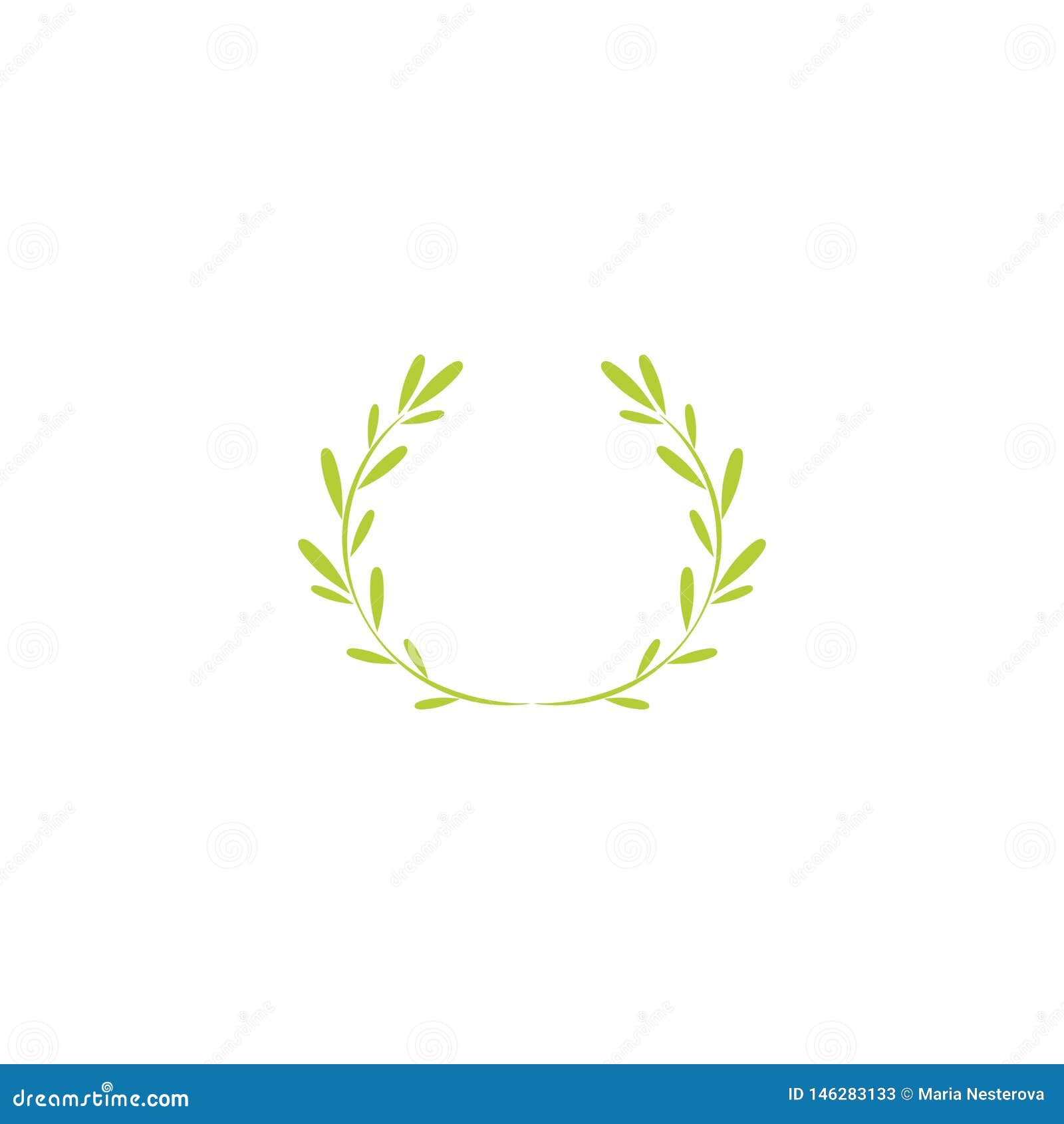 Green Laurel Wreath Stock Illustrations – 6,328 Green Laurel Wreath ...