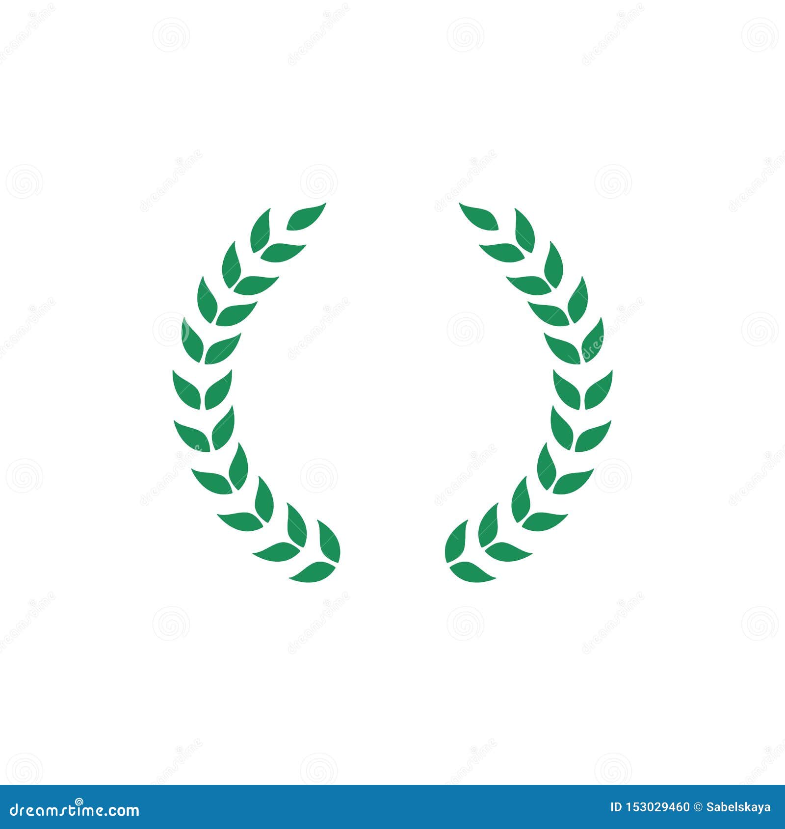 Følg os overtale jeg er sulten Green Laurel Wreath with Separate Branch and Leaf Set, Flat Award Symbol  Icon for Champion Honor Stock Vector - Illustration of frame, foliage:  153029460