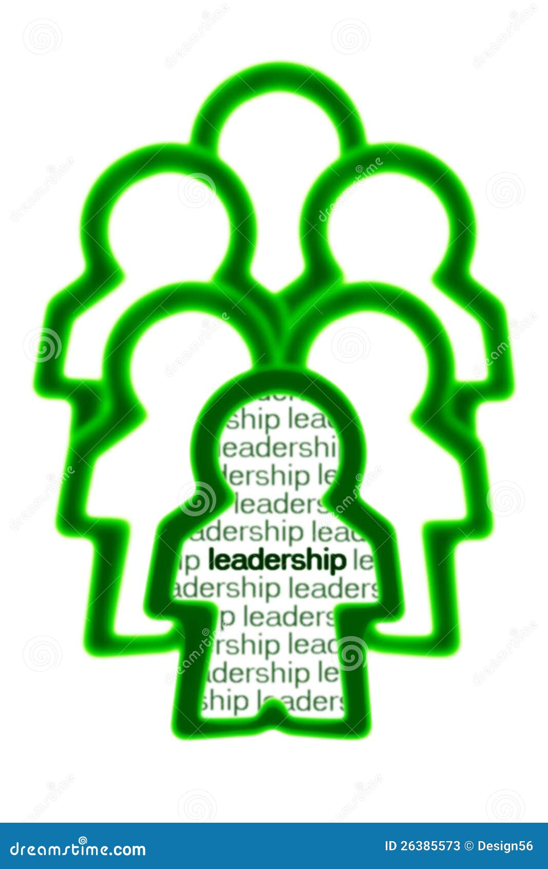 Green Leadership Concept stock illustration. Illustration of