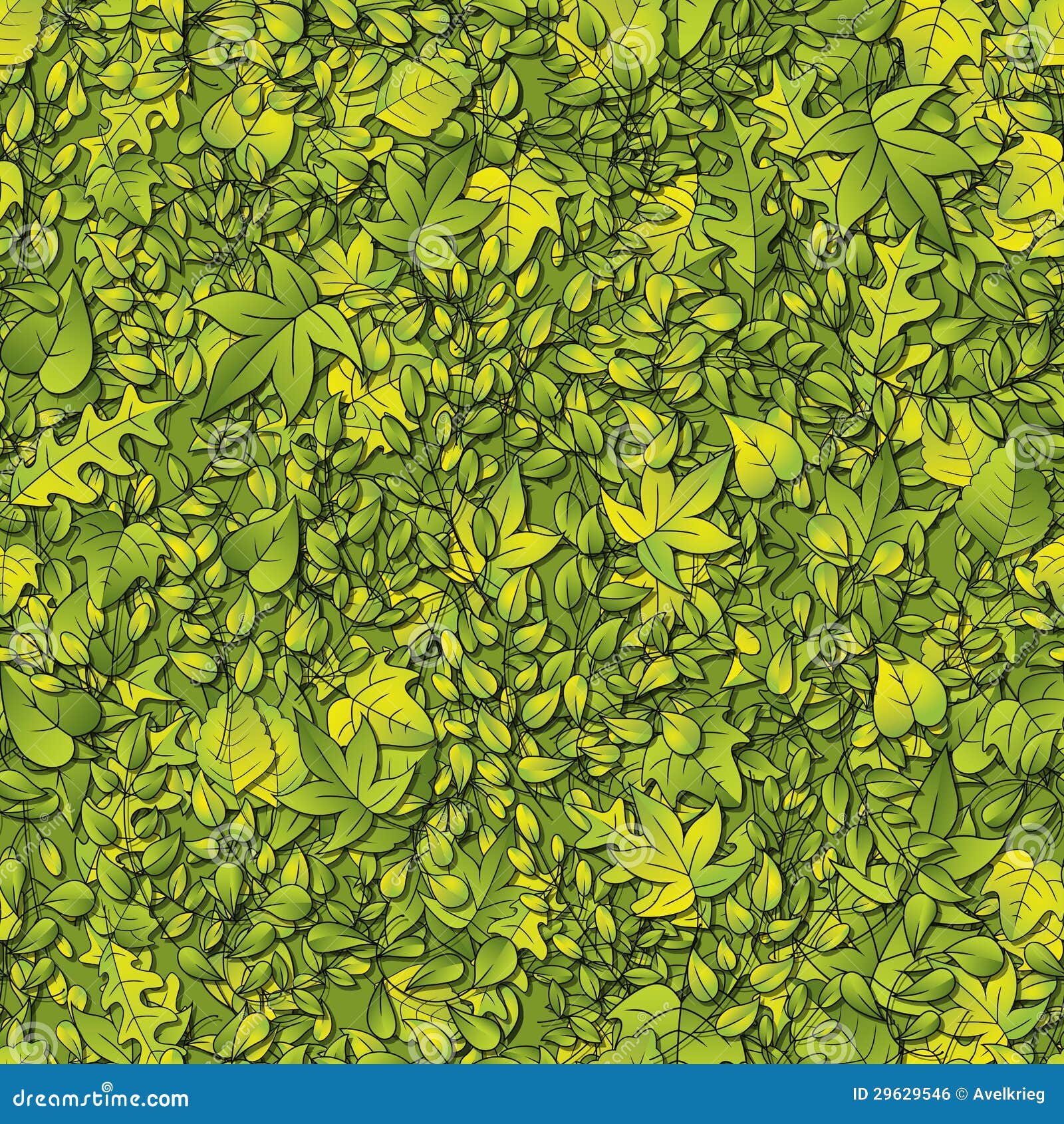 Green Leaf Background stock vector. Illustration of lush - 29629546