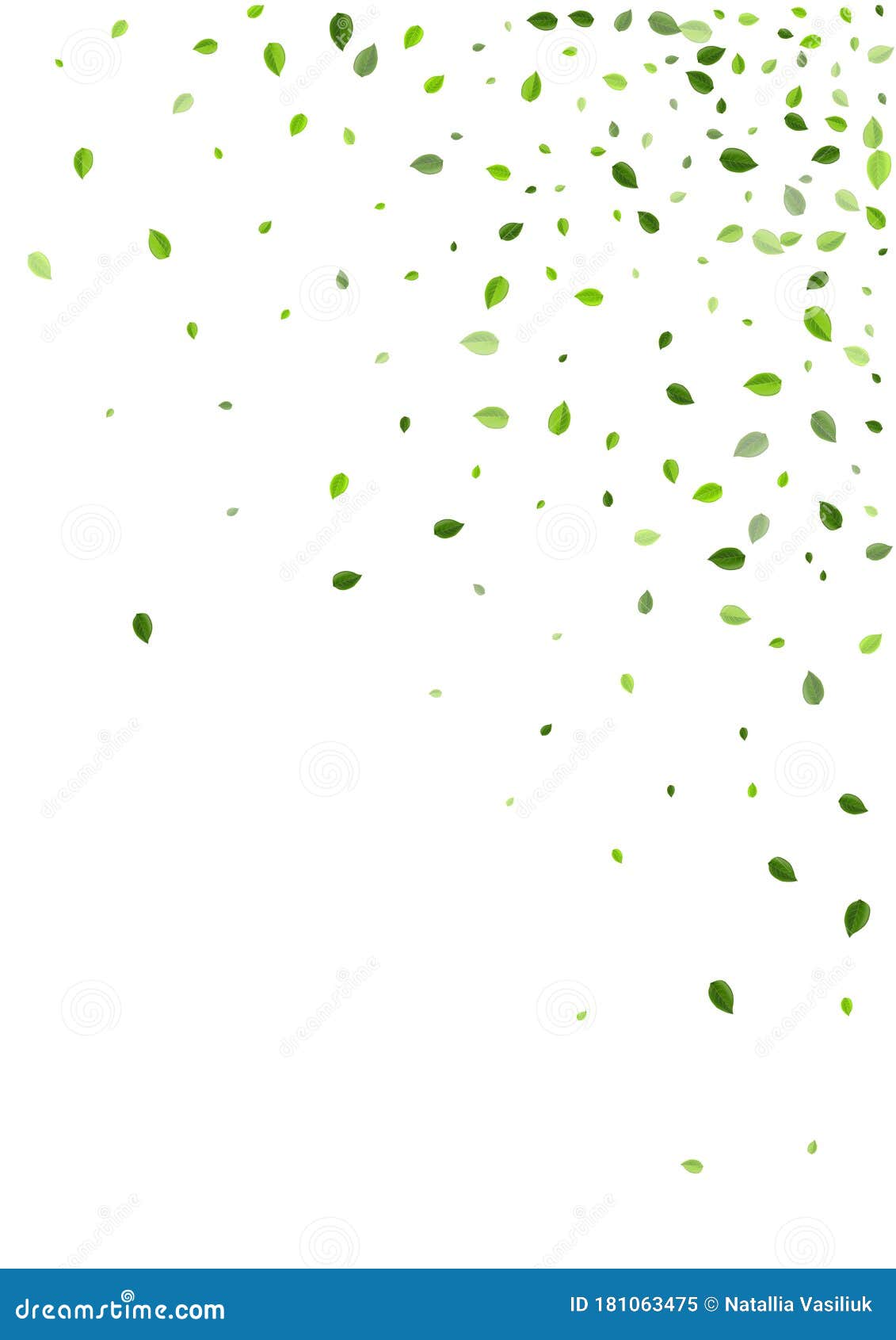 Download Green Leaf Blur Vector Border. Abstract Foliage Stock ...